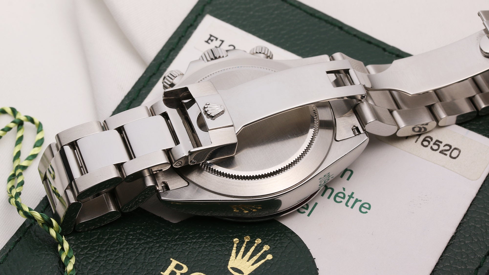 Rolex Daytona 116520 White Dial Stainless Steel Second Hand Watch Collectors 10