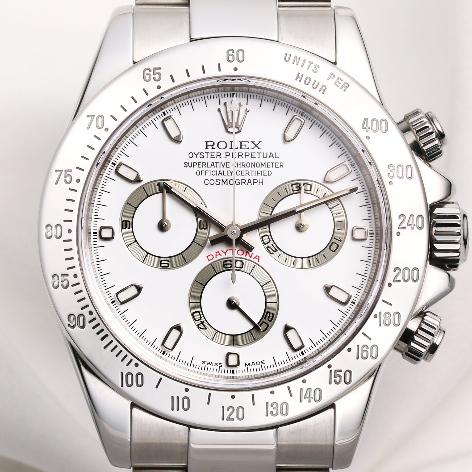 Rolex Daytona 116520 White Dial Stainless Steel Second Hand Watch Collectors 2