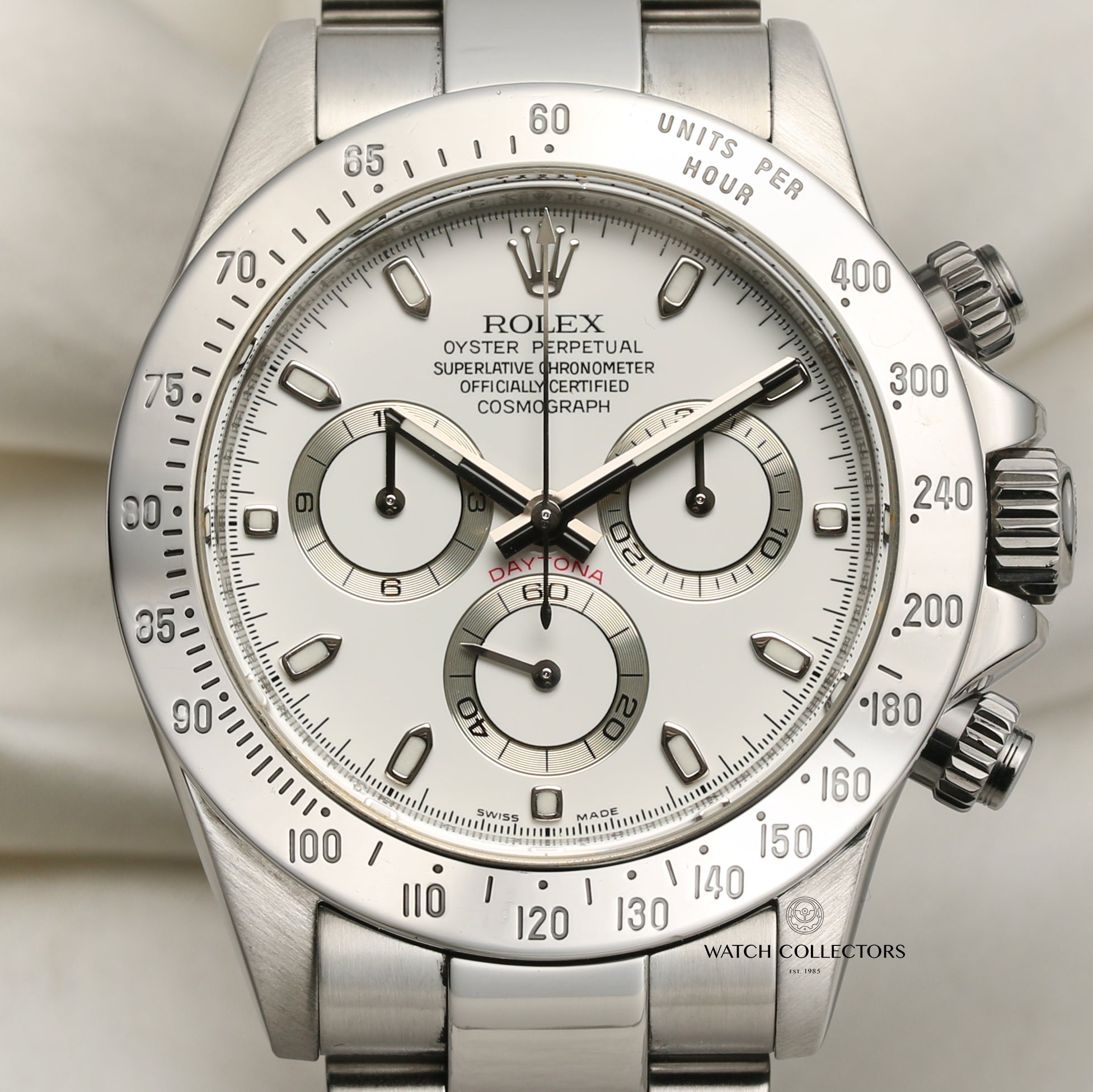 Rolex Daytona 116520 White Dial Stainless Steel Second Hand Watch Collectors 2