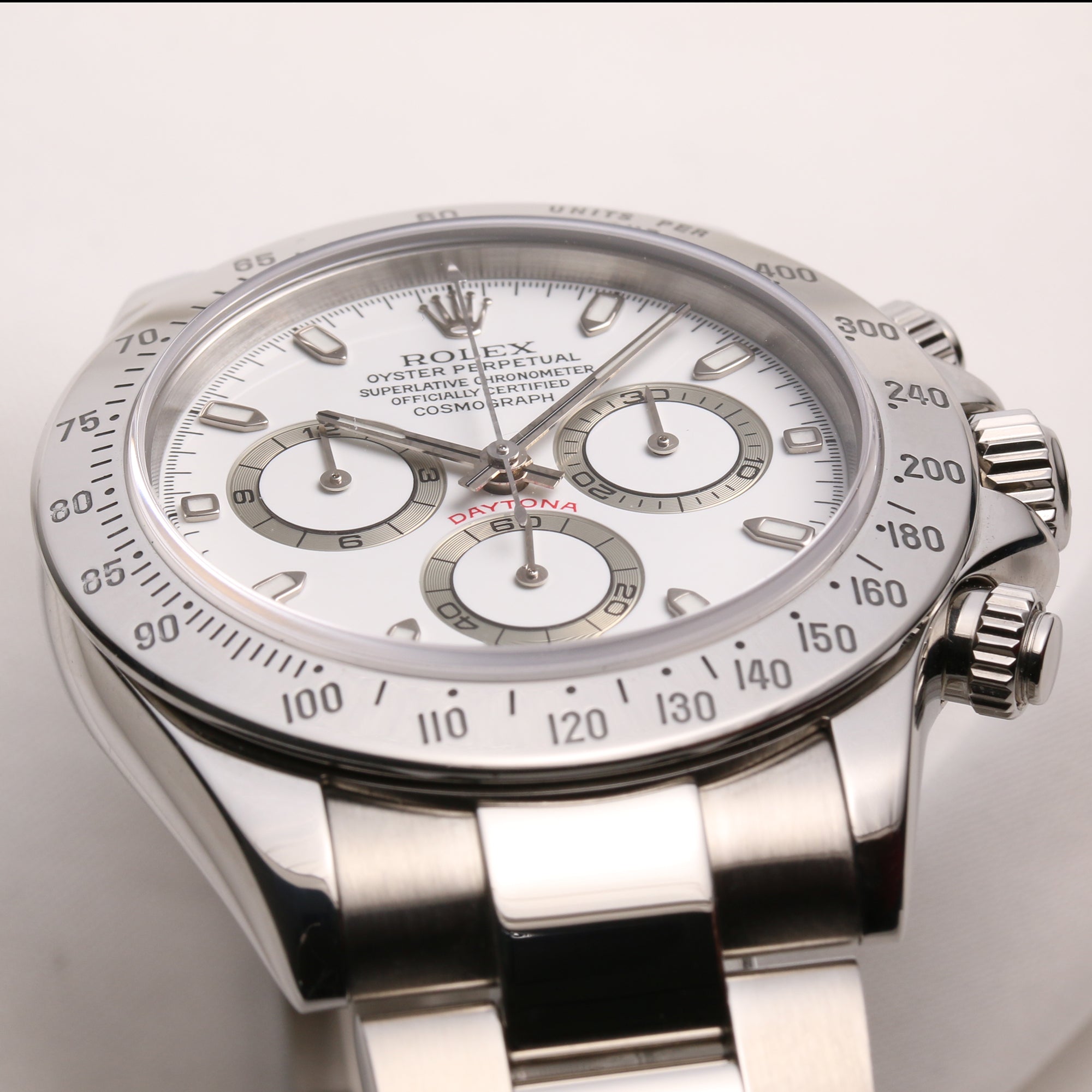 Rolex Daytona 116520 White Dial Stainless Steel Second Hand Watch Collectors 5