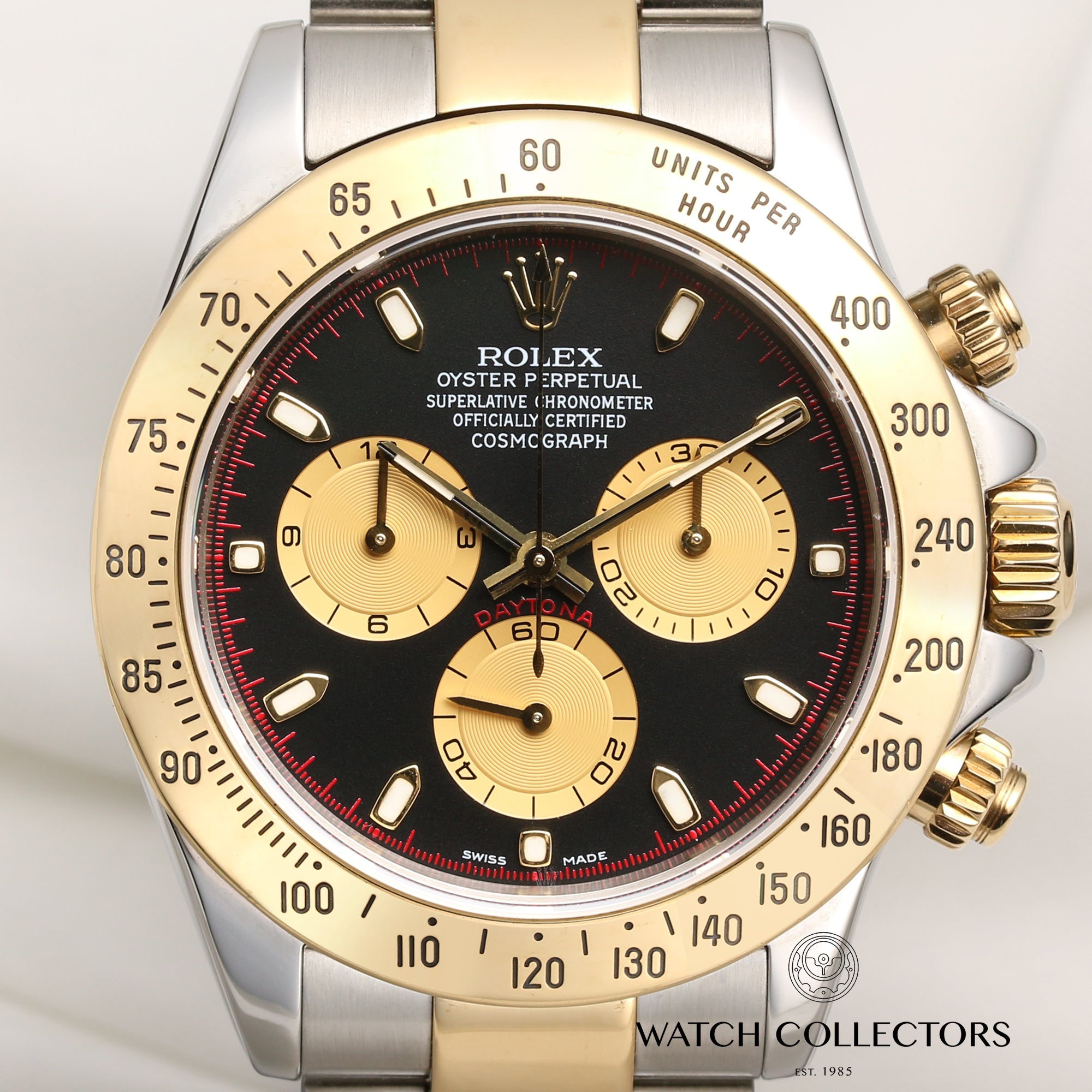 Rolex Daytona 116523 Steel & Gold Black Dial Second Hand Watch Collectors 2