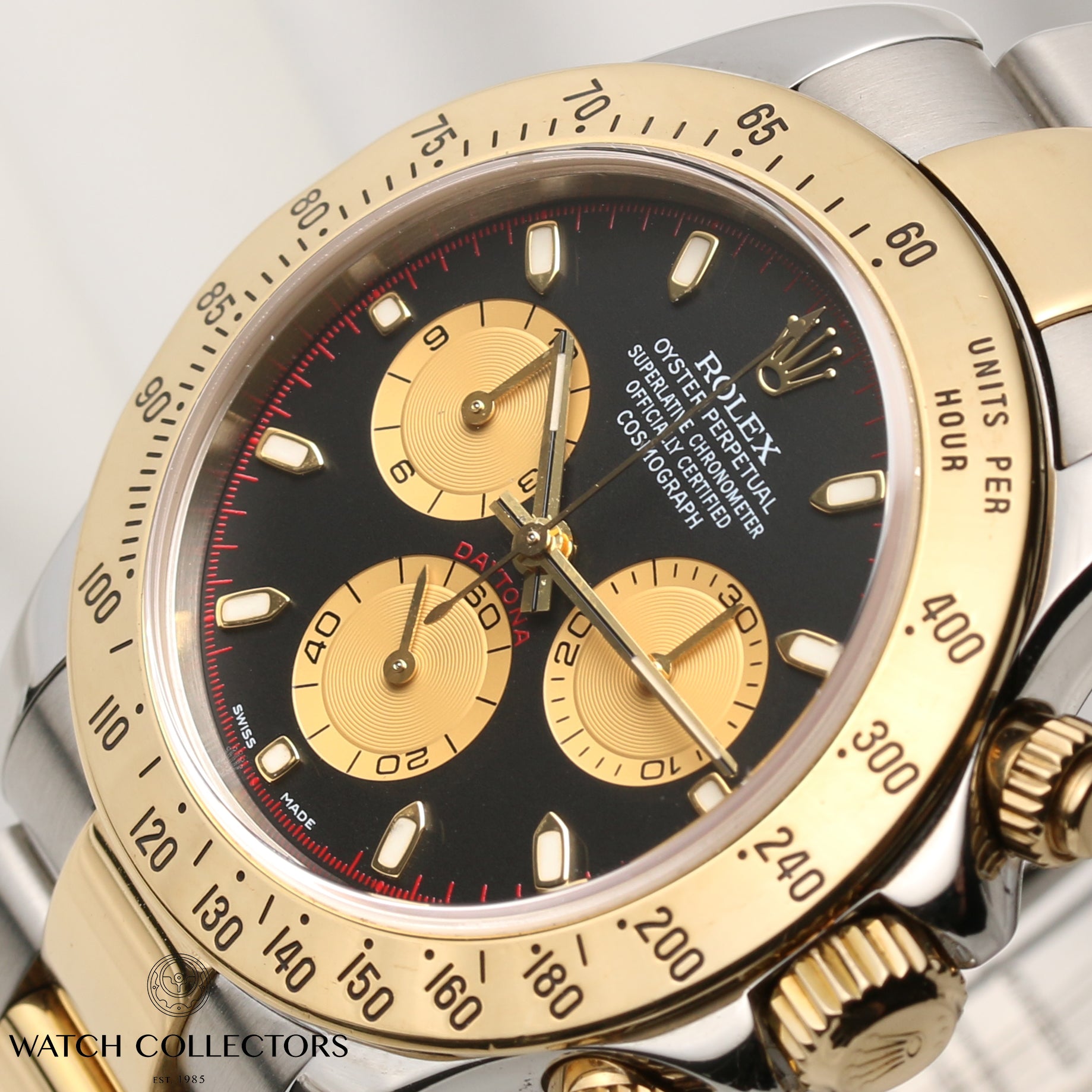 Rolex Daytona 116523 Steel & Gold Black Dial Second Hand Watch Collectors 4