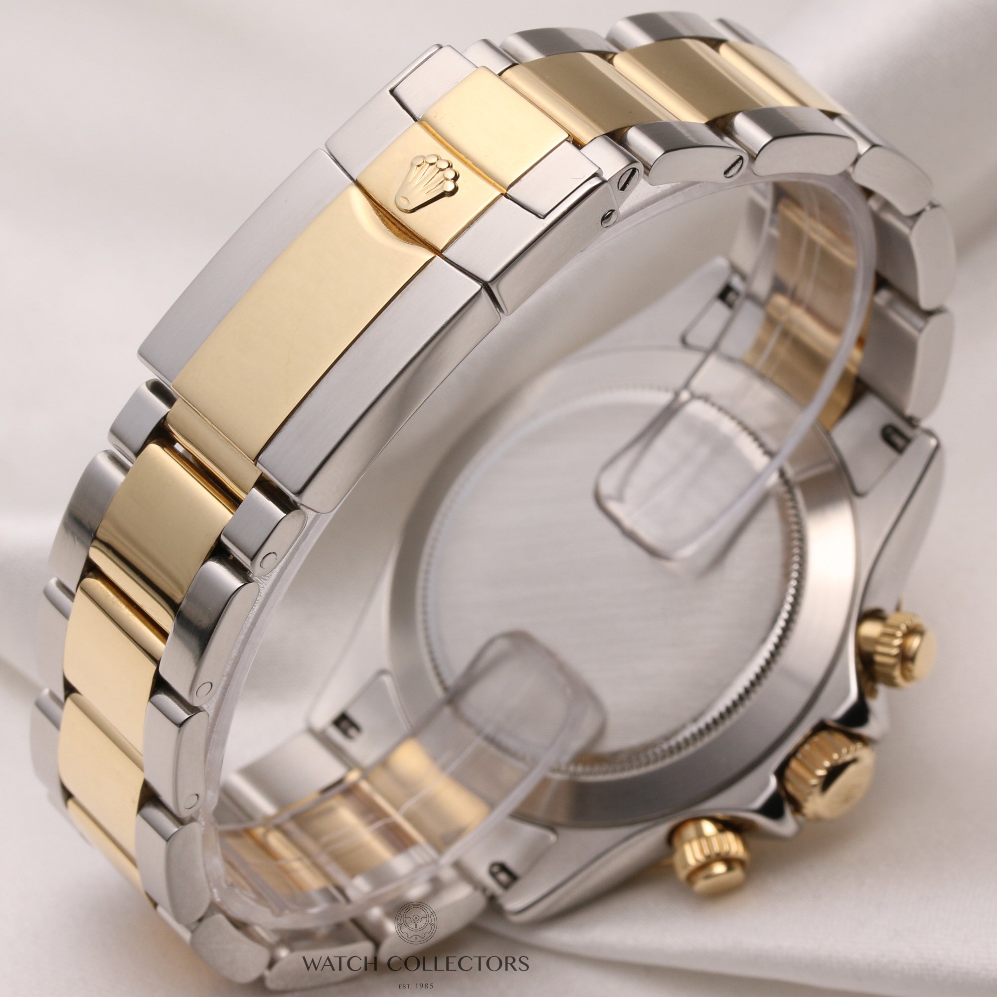 Rolex-Daytona-116523-Steel-Gold-Black-Dial-Second-Hand-Watch-Collectors-5