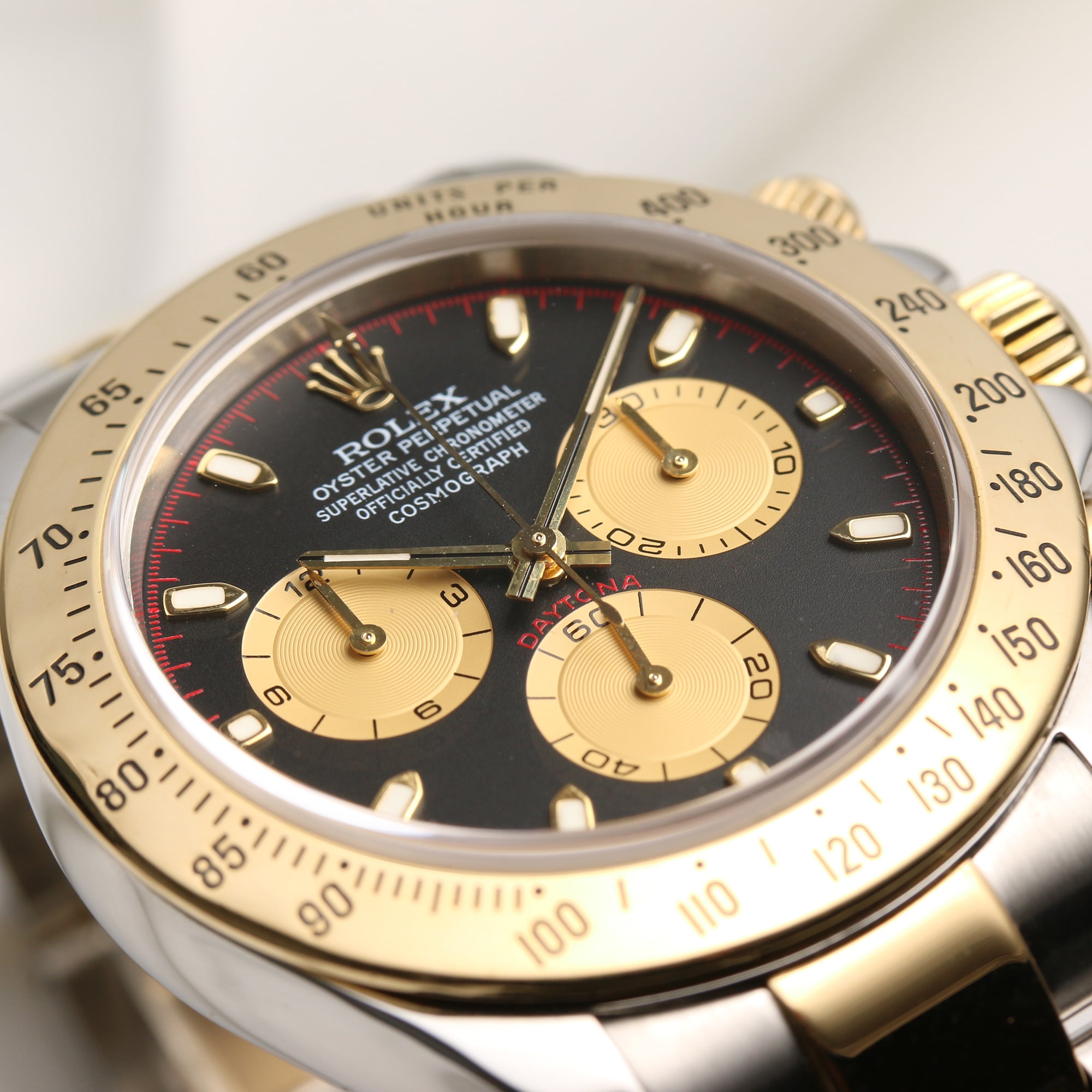 Rolex Daytona 116523 Steel & Gold Black Dial Second Hand Watch Collectors 5