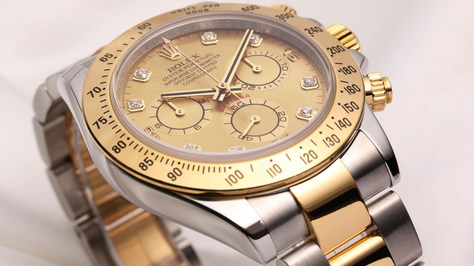 Rolex Daytona 116523 Steel & Gold Diamond Second Hand Watch Collectors 5