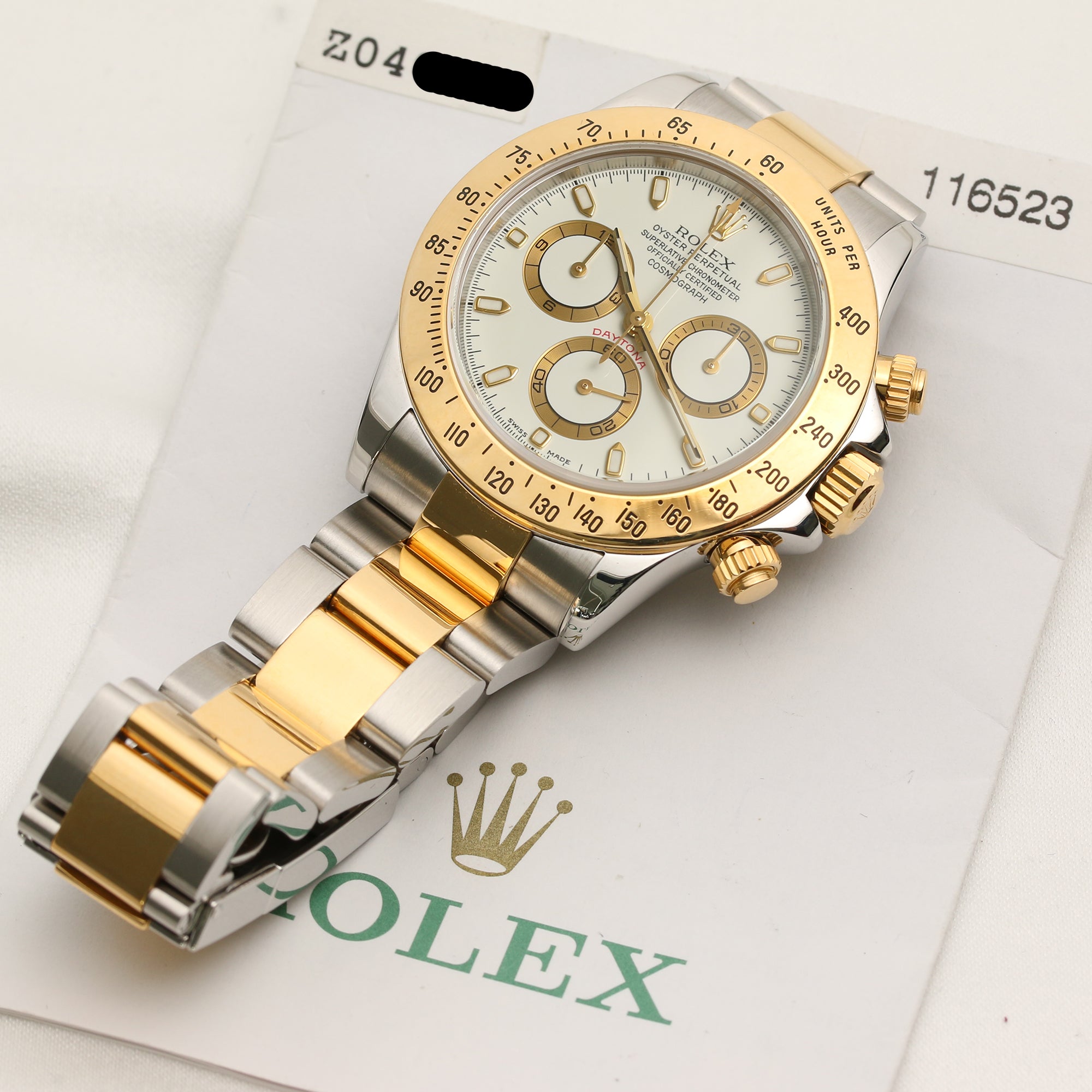 Rolex Daytona 116523 Steel & Gold Second Hand Watch Collectors 11