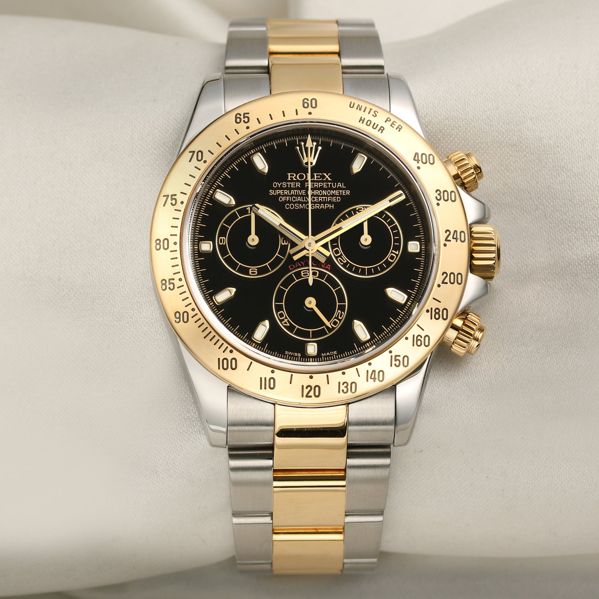 Rolex Daytona 116523 Steel & Gold Second Hand Watch Collectors 1