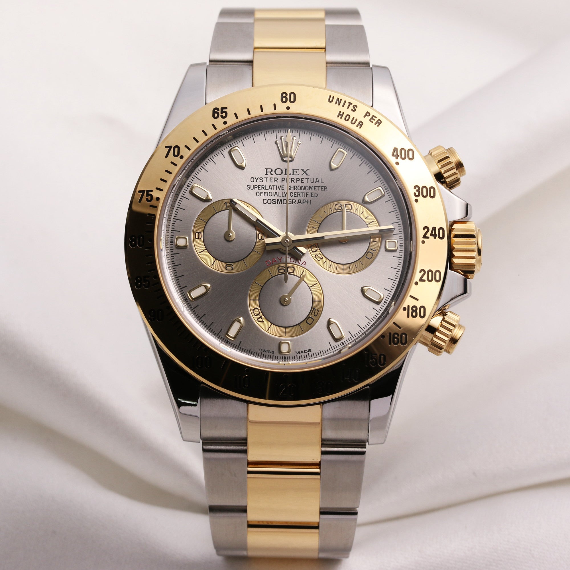 Rolex Daytona 116523 Steel & Gold Second Hand Watch Collectors 1