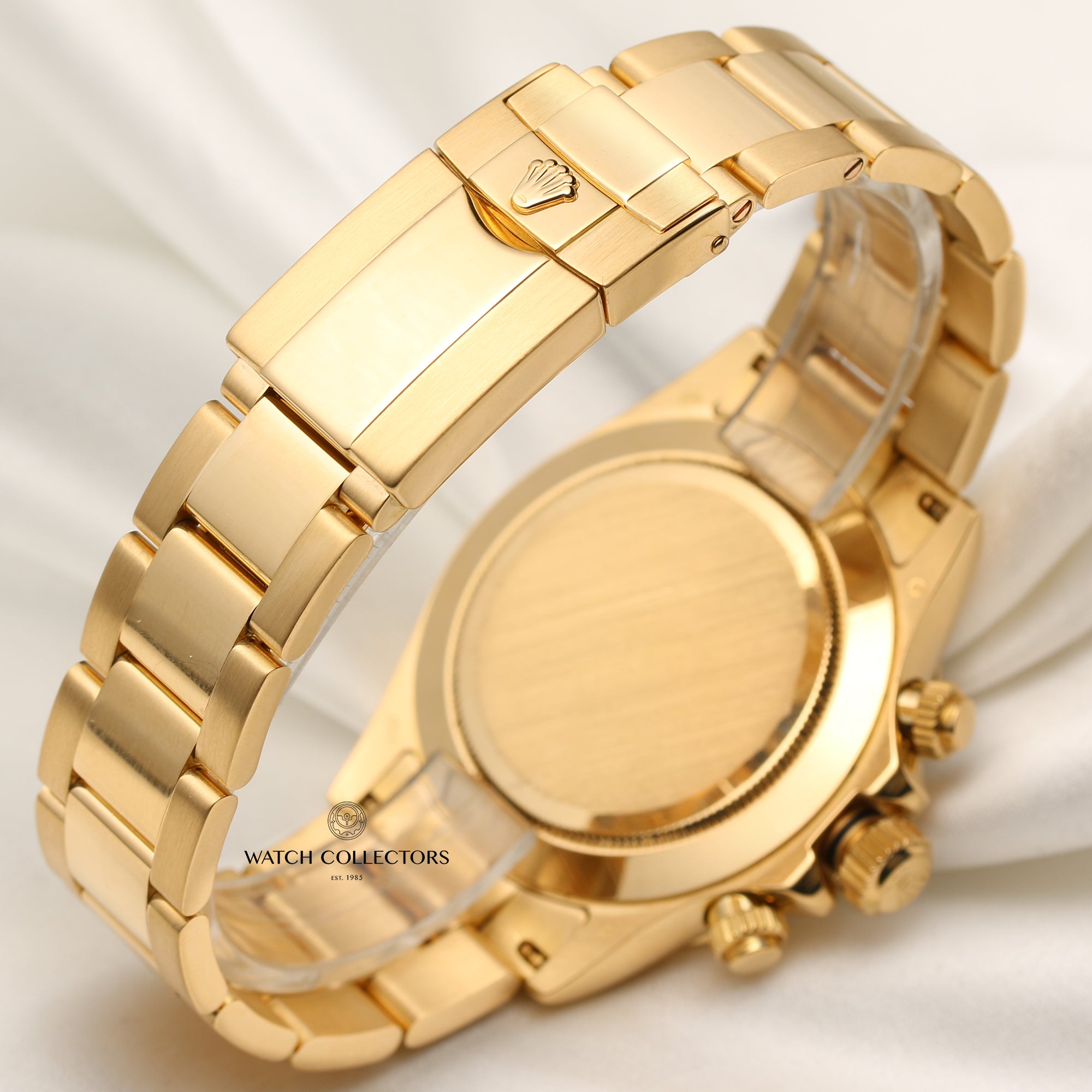 Rolex Daytona 116528 18k Yellow Gold Mother of Pearl Second Hand Watch Collectors 6