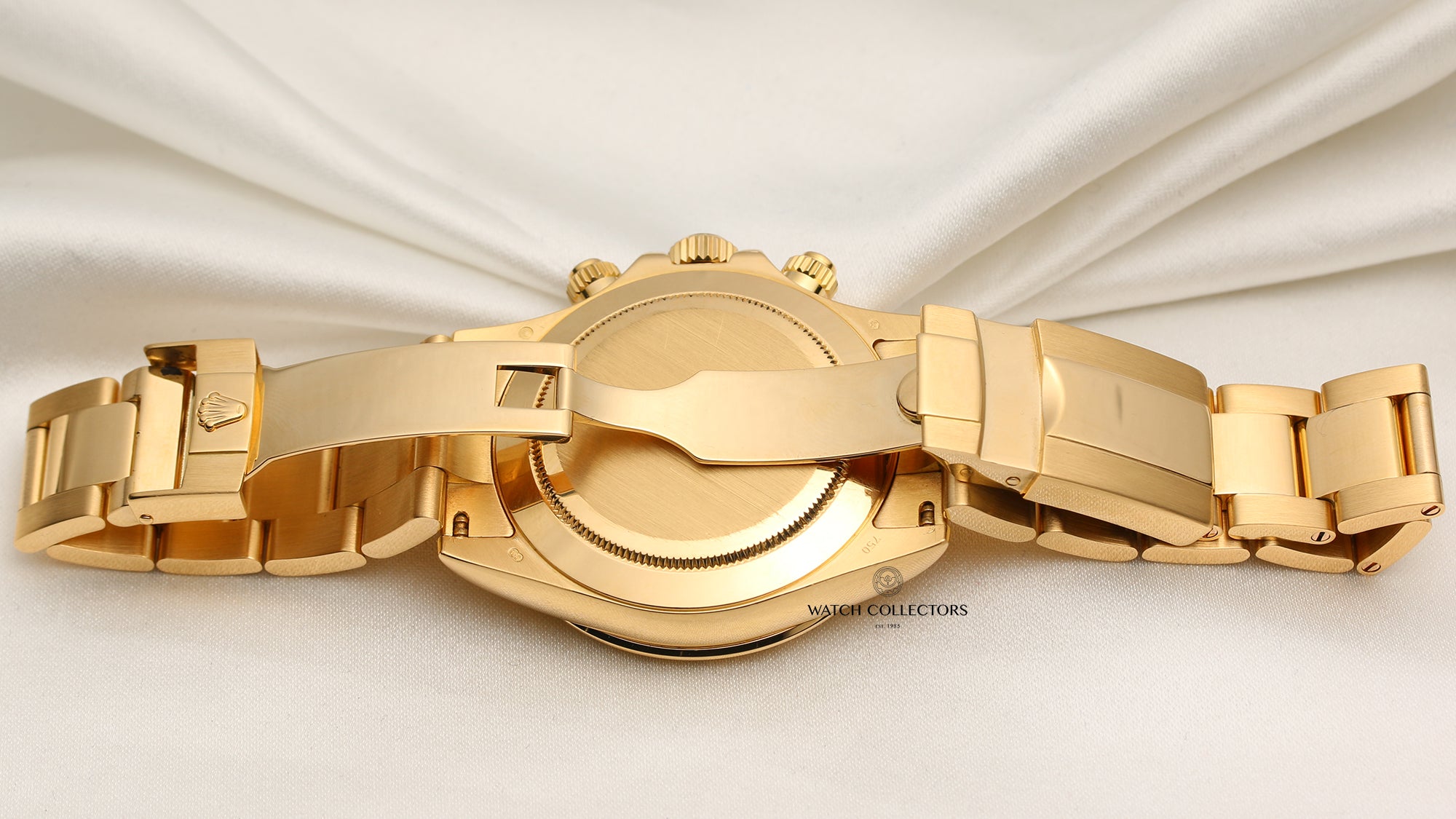 Rolex Daytona 116528 18k Yellow Gold Mother of Pearl Second Hand Watch Collectors 7