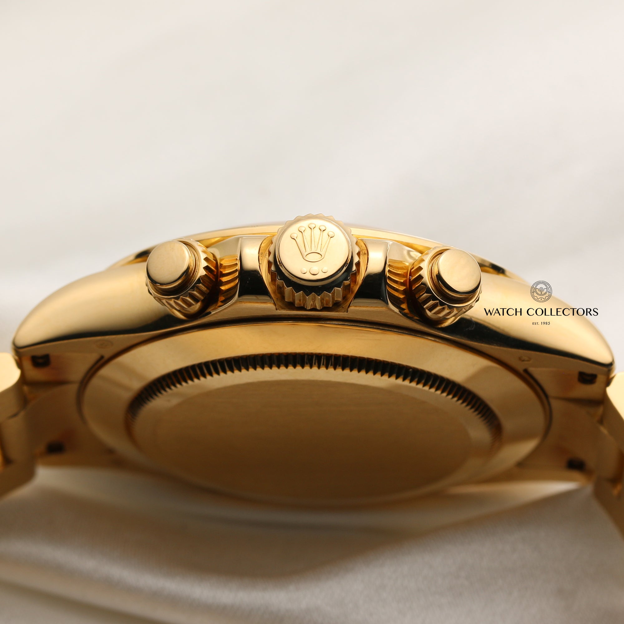 Rolex Daytona 116528 MOP Diamond Dial 18K Yellow Gold Second Hand Watch Collectors 6