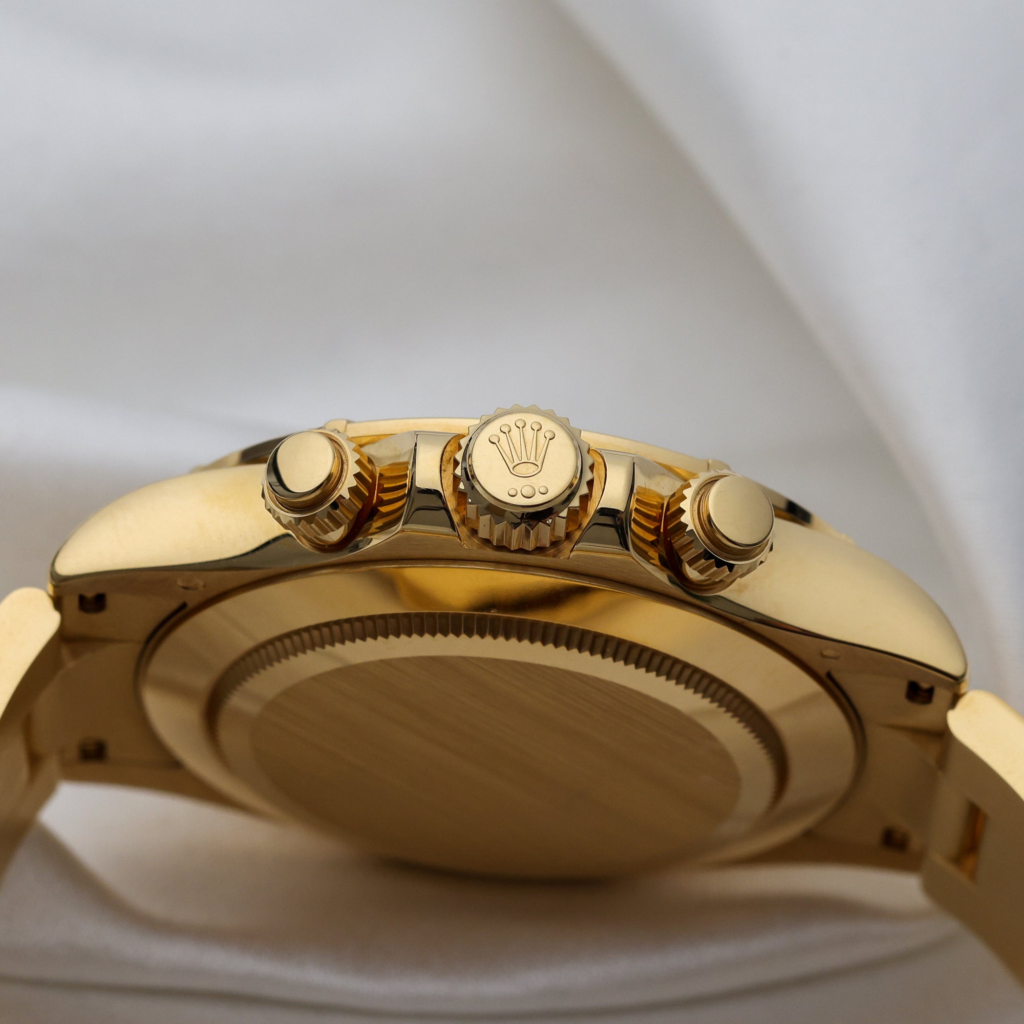 Rolex-Daytona-116568BR-18K-Yellow-Gold-Baguette-Diamond-Bezel-Champagne-Dial-Second-Hand-Watch-Collectors-6