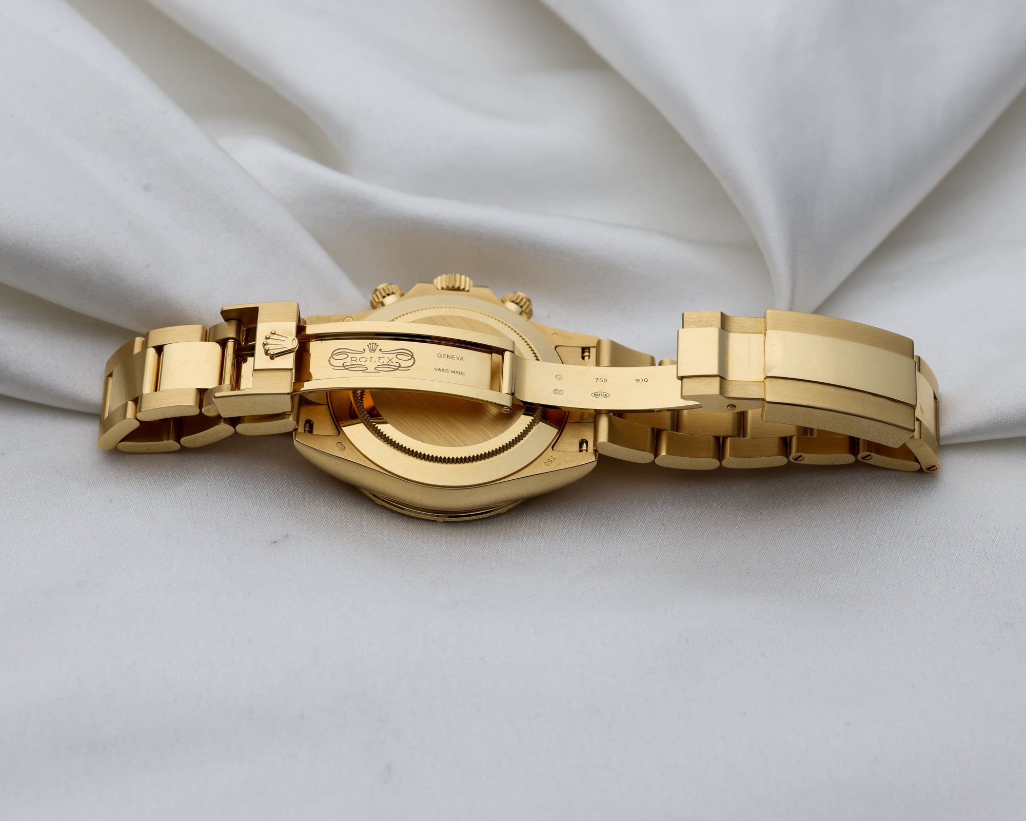 Rolex-Daytona-116568BR-18K-Yellow-Gold-Baguette-Diamond-Bezel-Champagne-Dial-Second-Hand-Watch-Collectors-7