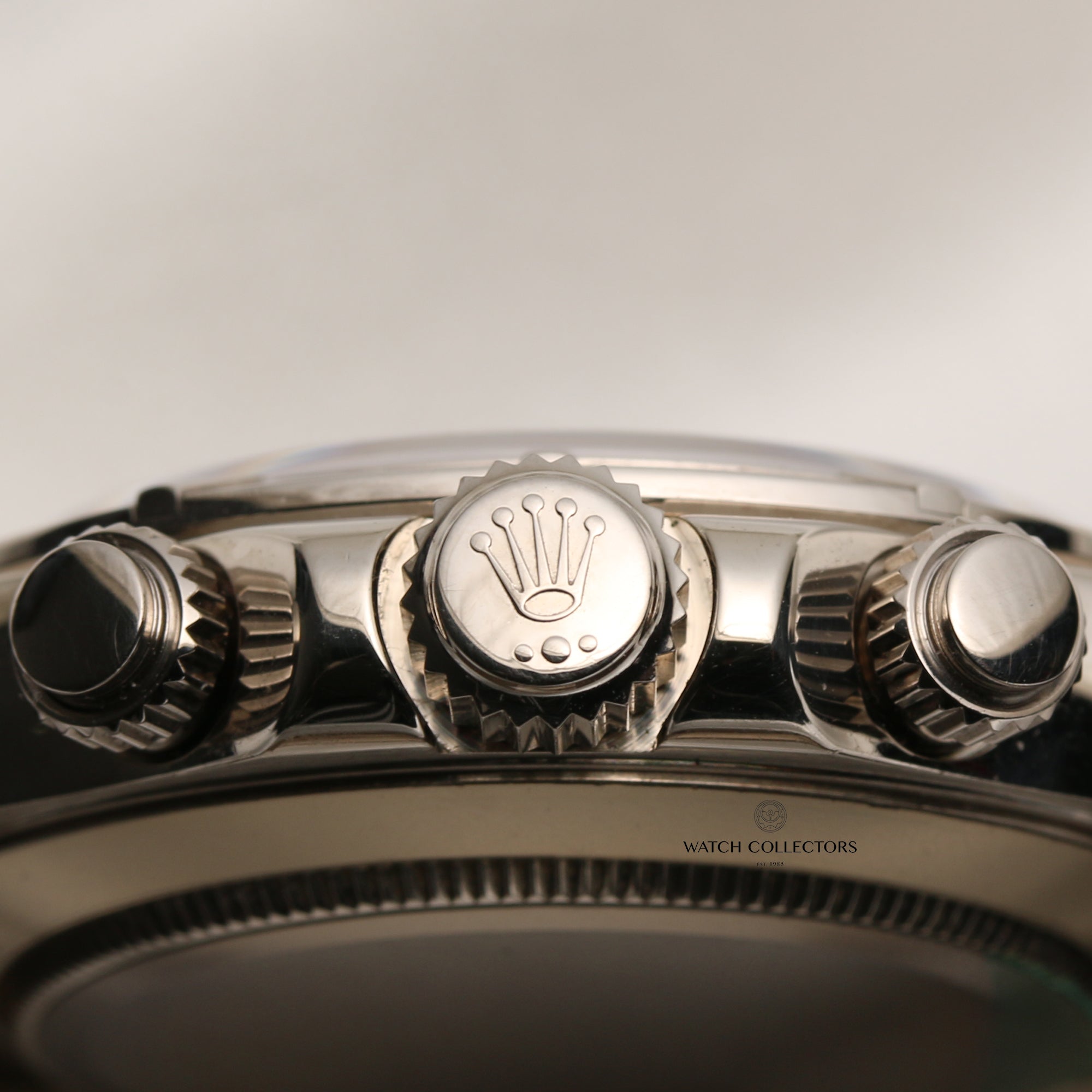 Rolex Daytona 116589-SALV 18K White Gold Ruby Baguette Bezel Meteorite Dial Second Hand Watch Collectors 6