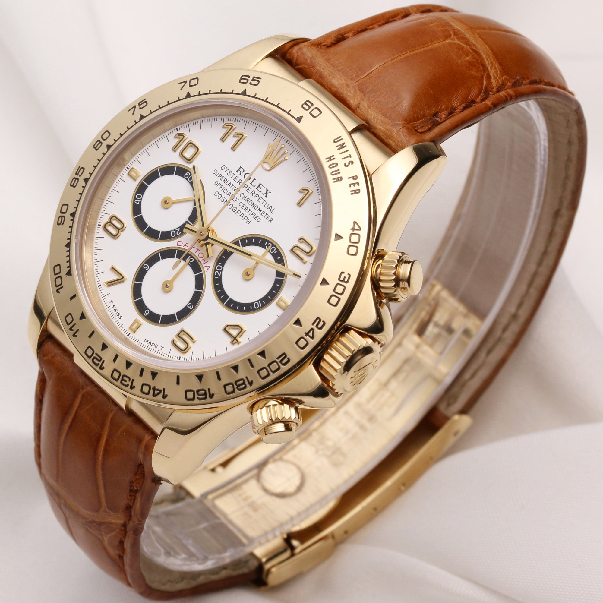 Rolex Daytona 16518 18k Yellow Gold Inverted 6 Second Hand Watch Collectors (3)