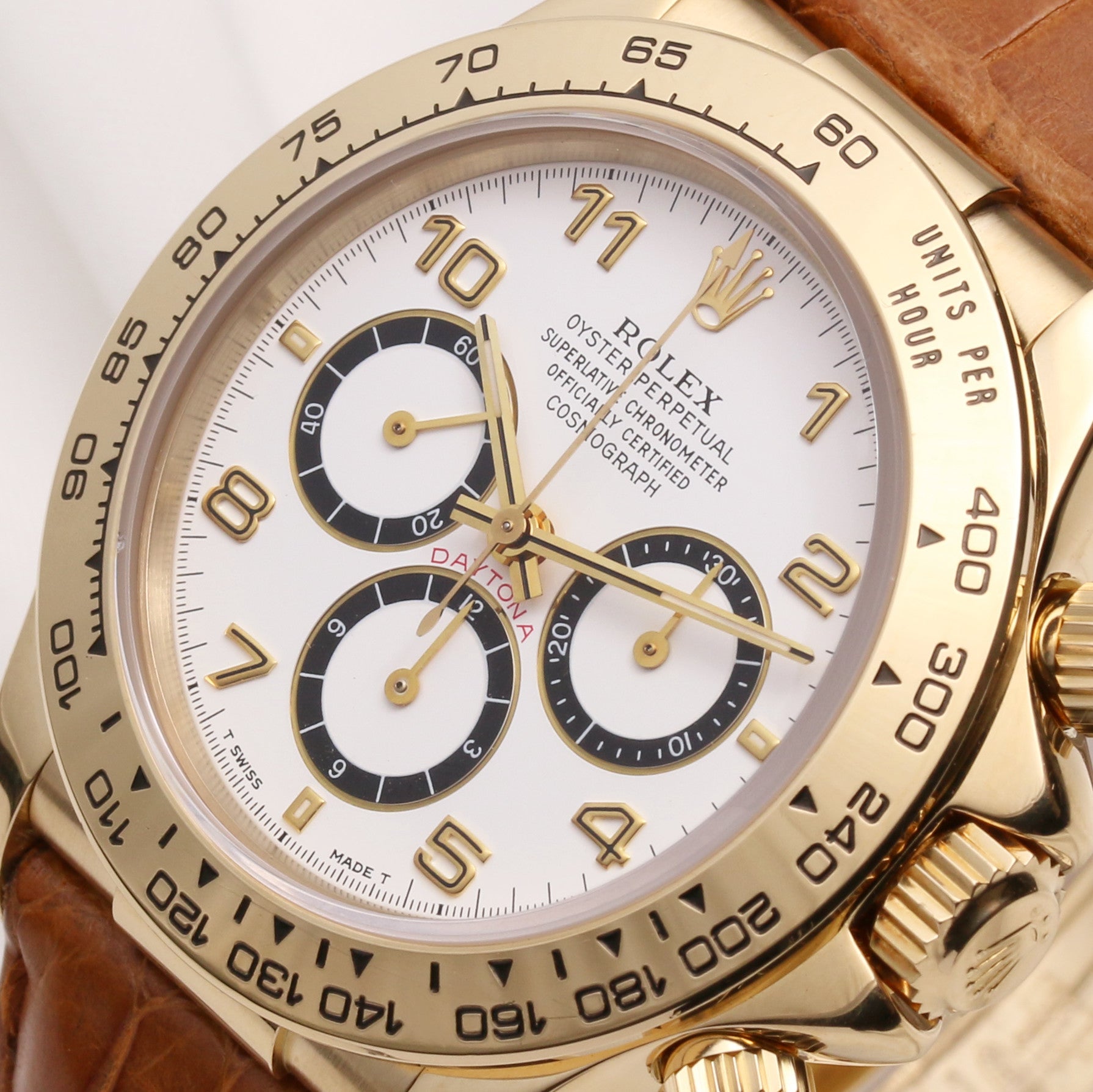 Rolex Daytona 16518 18k Yellow Gold Inverted 6 Second Hand Watch Collectors (4)
