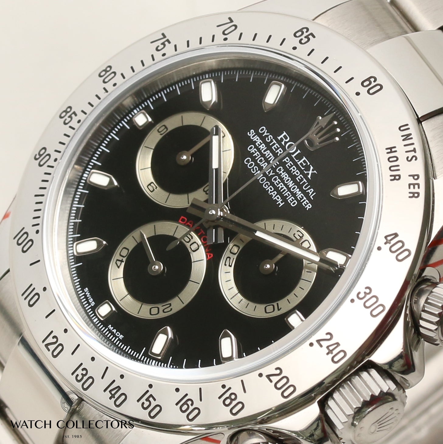 Rolex Daytona 16520 Stainless Steel Black Dial Second Hand Watch Collectors 4