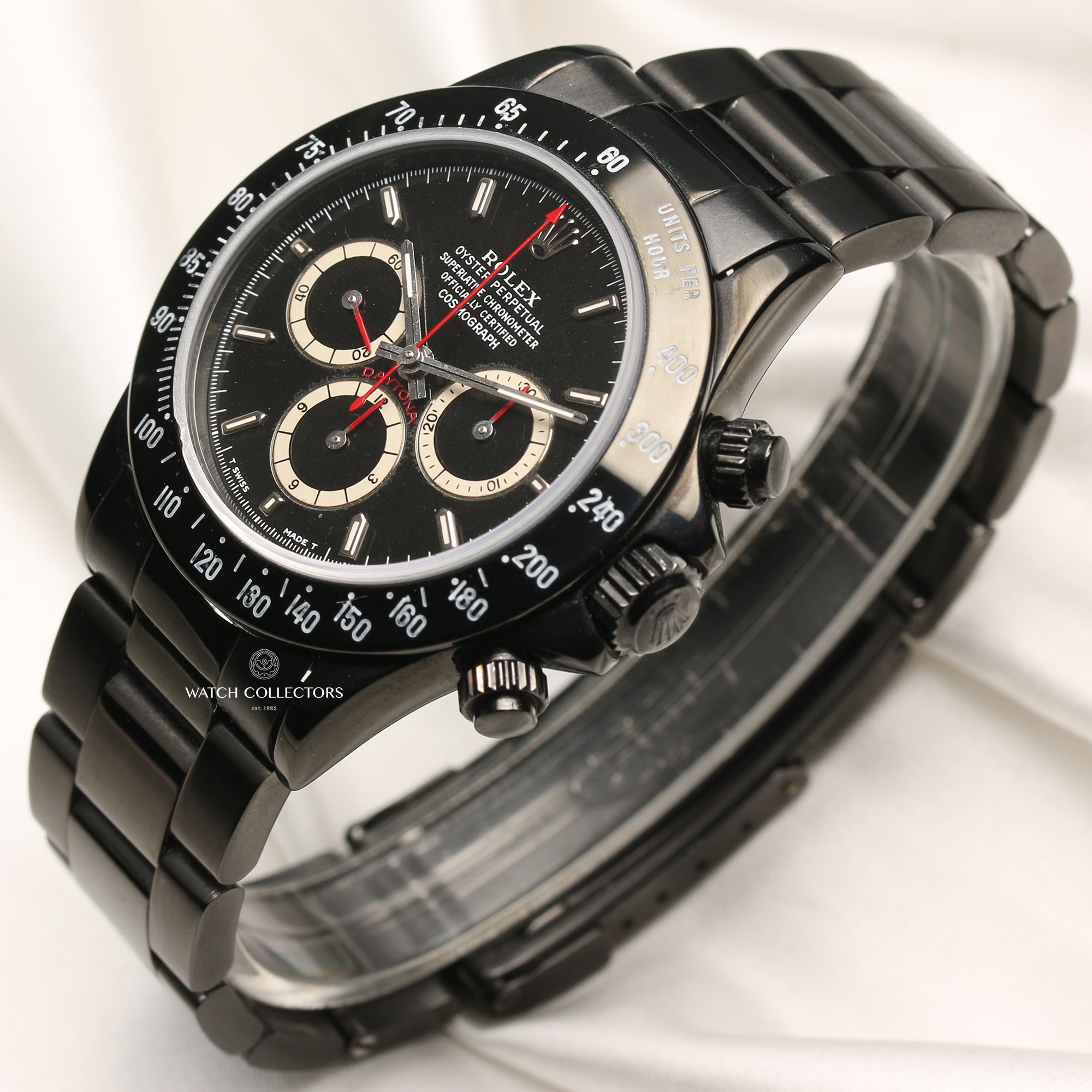 Rolex Daytona 16520 Zenith Inverted Six Dial Stainless Steel PVD Second Hand Watch Collectors 3