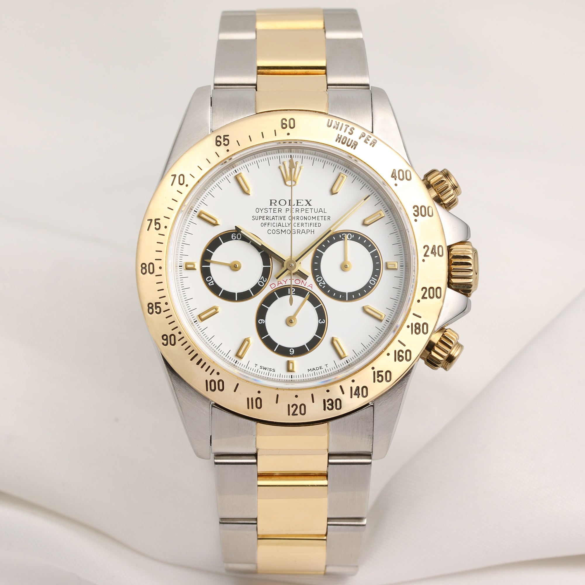 Rolex Daytona 16523 Steel & Gold Inverted Six Zenith Movement Second Hand Watch Collectors 1