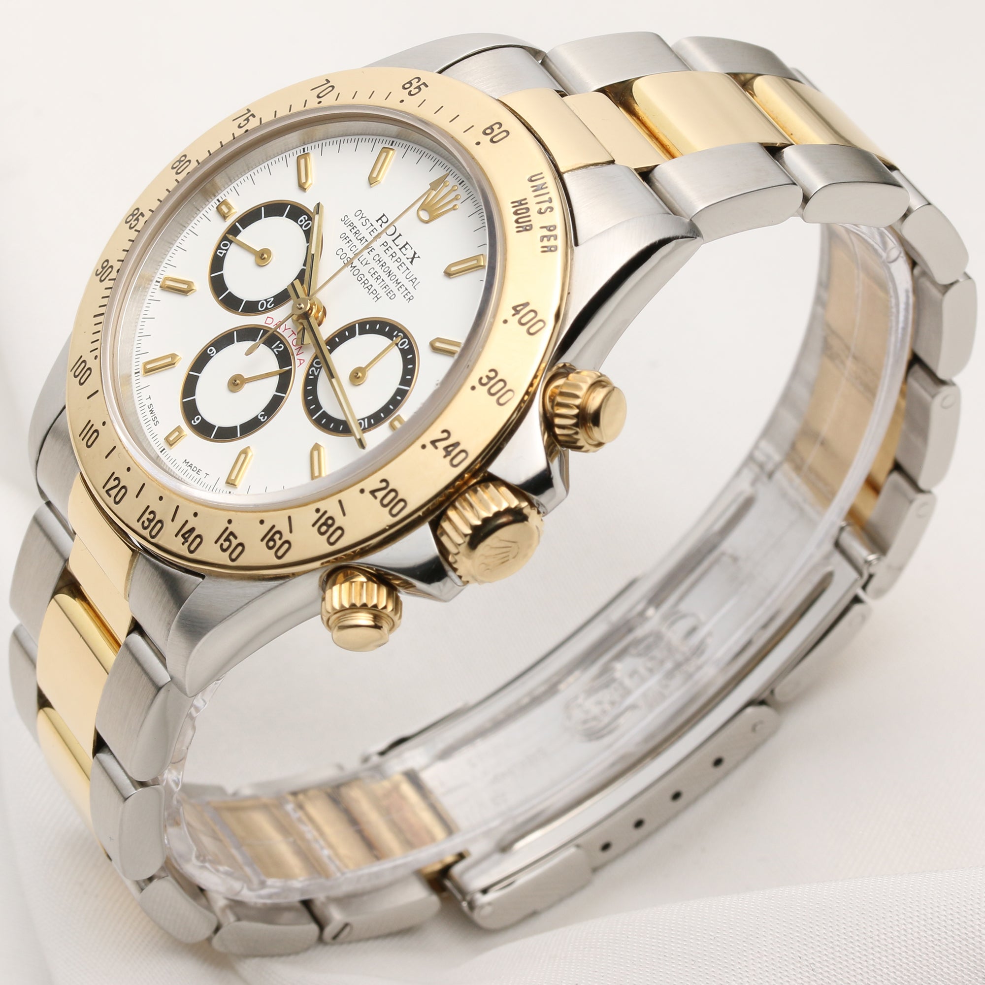 Rolex Daytona 16523 Steel & Gold Inverted Six Zenith Movement Second Hand Watch Collectors 3