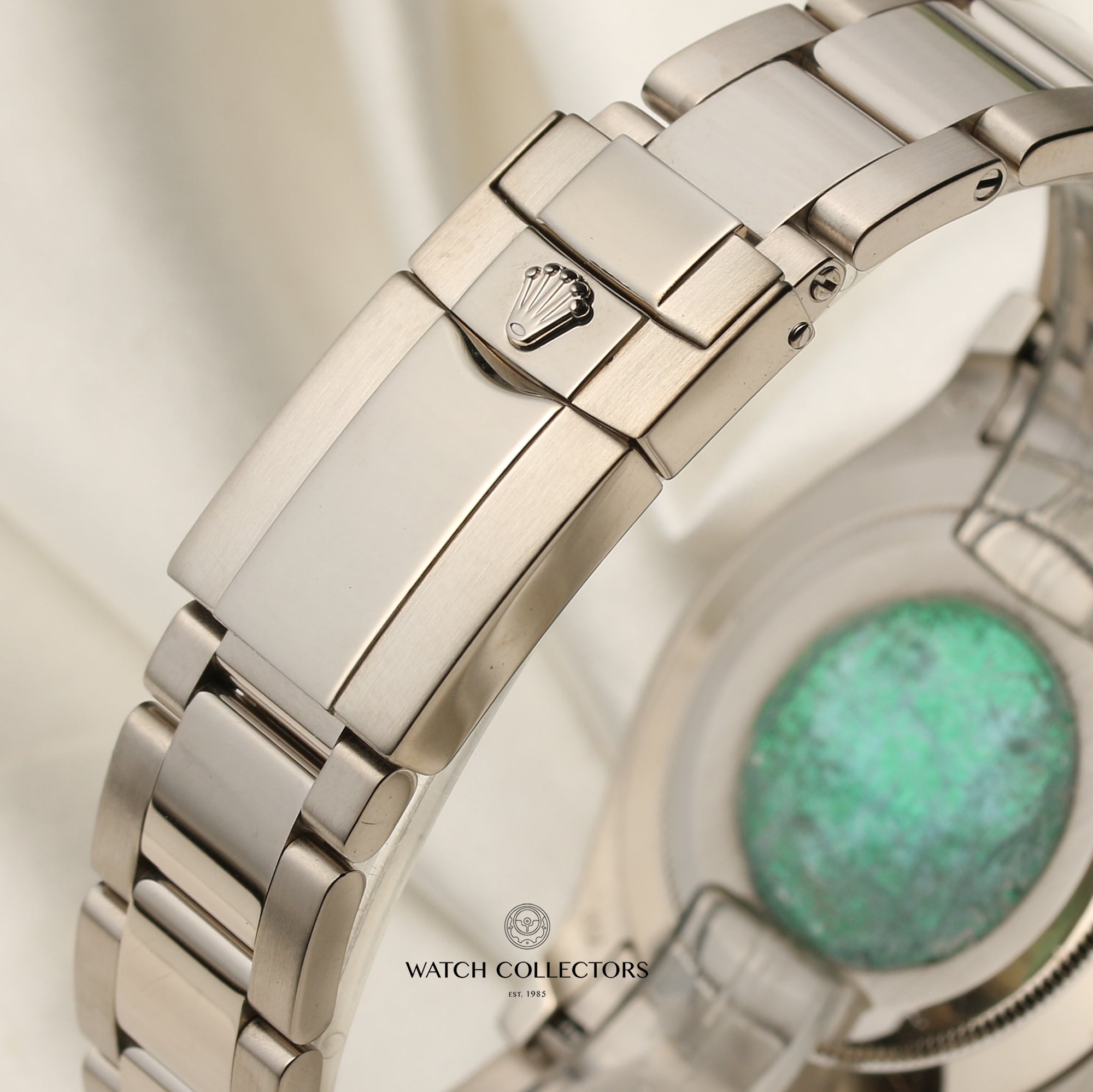 Rolex Daytona 18K White Gold Black MOP Dial Second Hand Watch Collectors 9