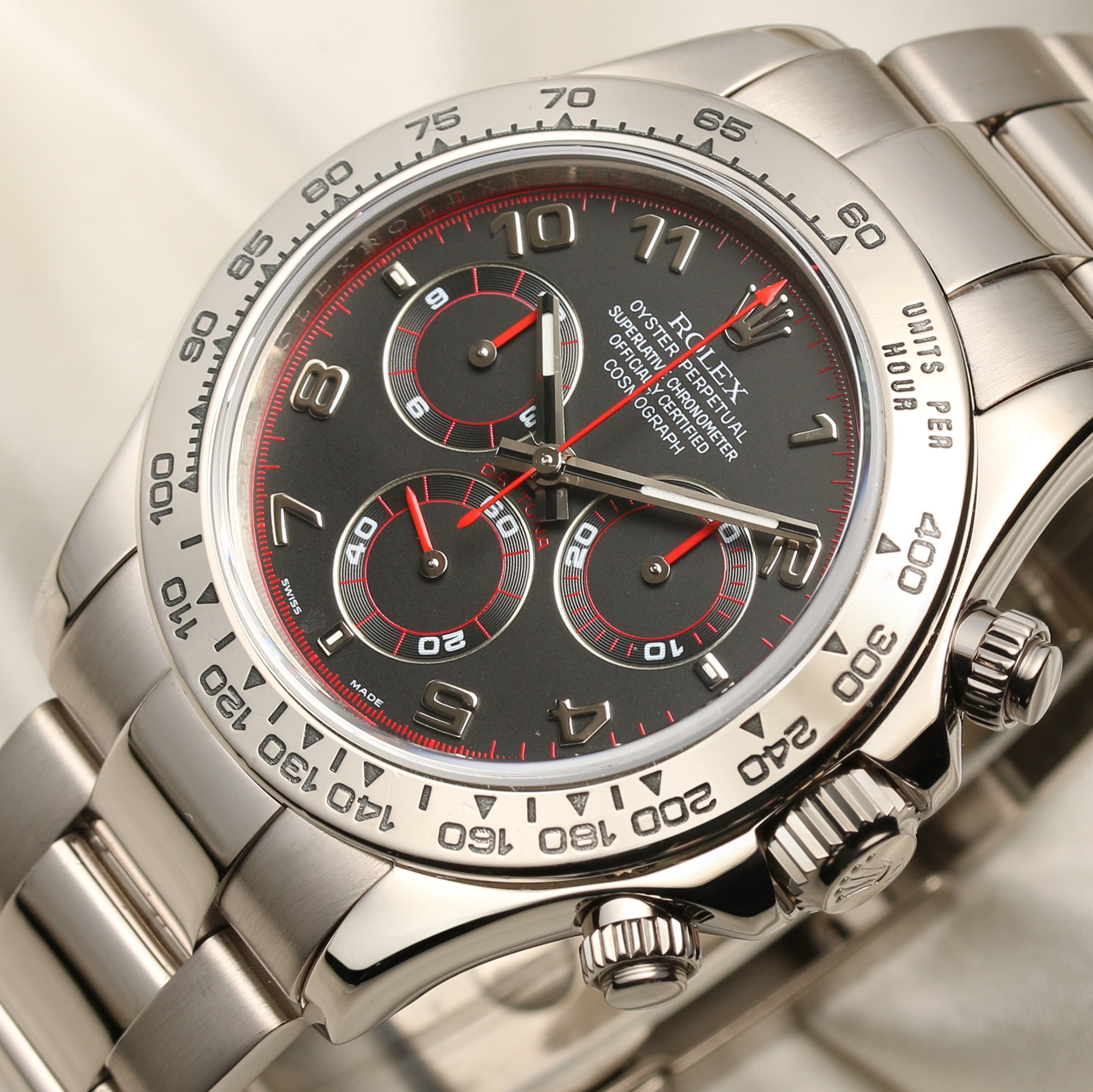 Rolex Daytona 18K White Gold Second Hand Watch Collectors 4