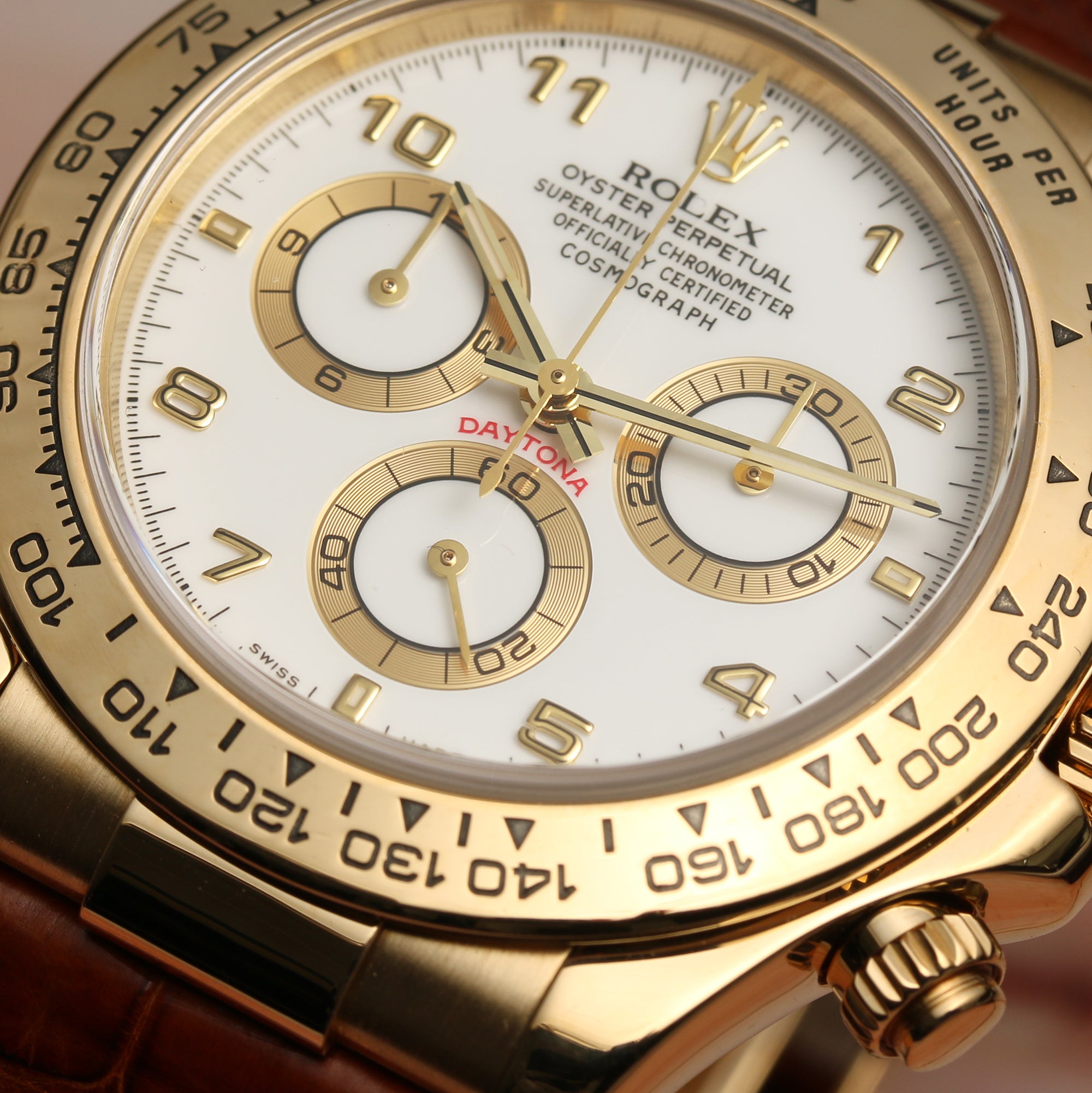 Rolex Daytona 18K Yellow Gold Second Hand Watch Collectors 116518 Second Hand Watch Collectors 4