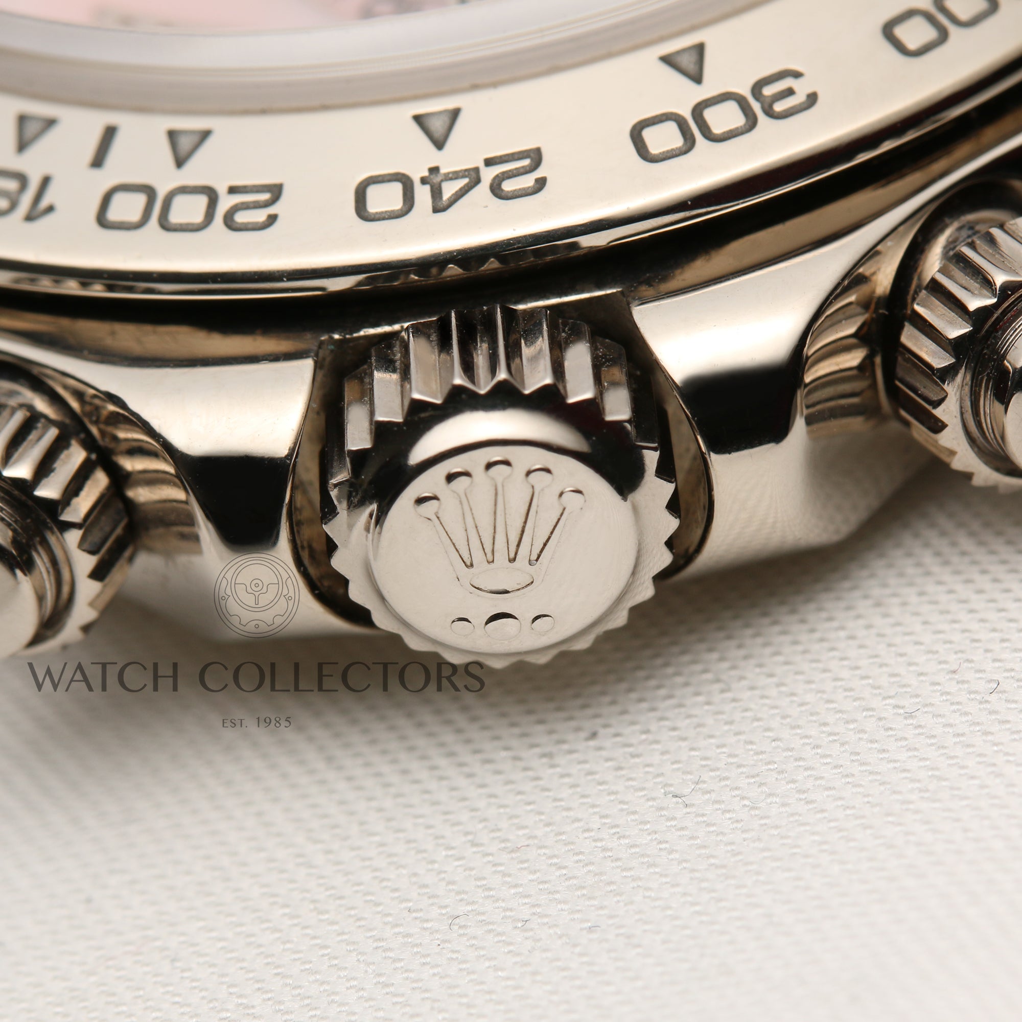 Rolex Daytona Beach 116519 18K White Gold Pink MOP Second Hand Watch Collectors 5