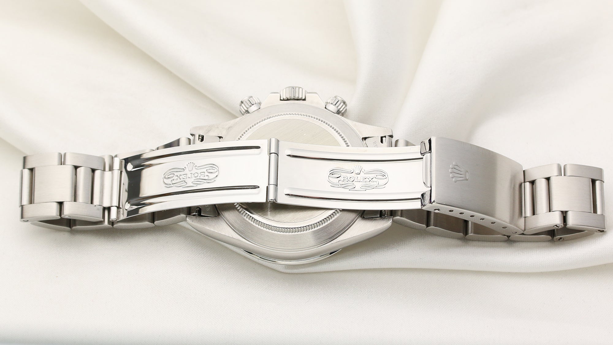 Rolex Daytona Inverted Six Stainless Steel White Dial Second Hand Watch Collectors 6