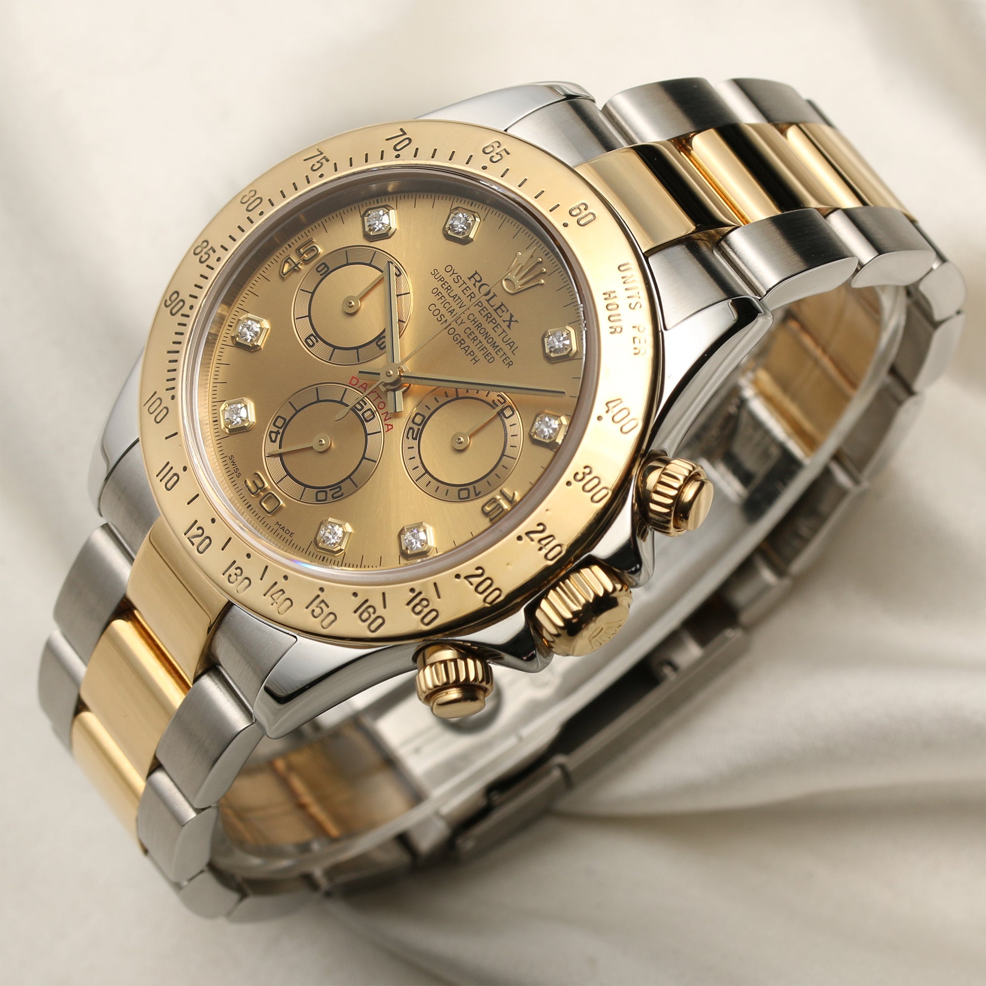 Rolex Daytona Steel & Gold Second Hand Watch Collectors 3