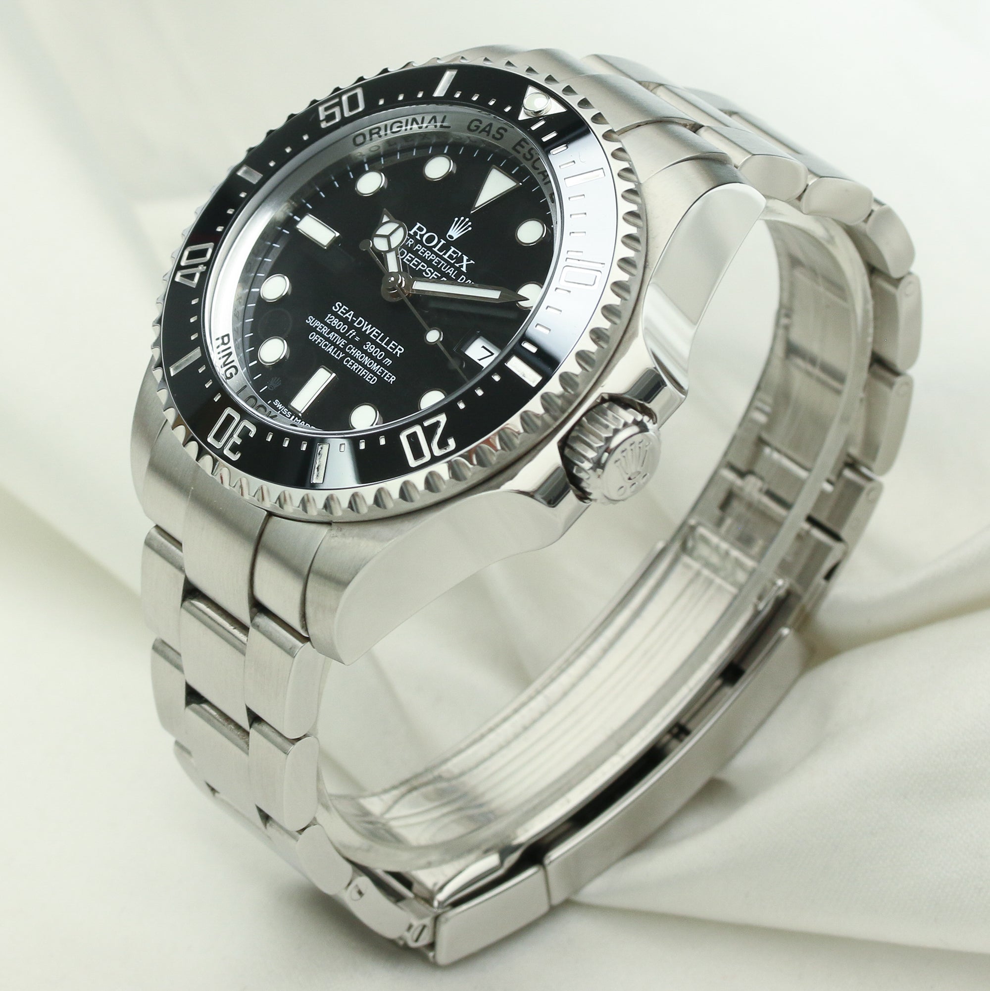 Rolex Deep Sea Swea Dweller Stainless Steel Second Hand Watch Collectors 4-2