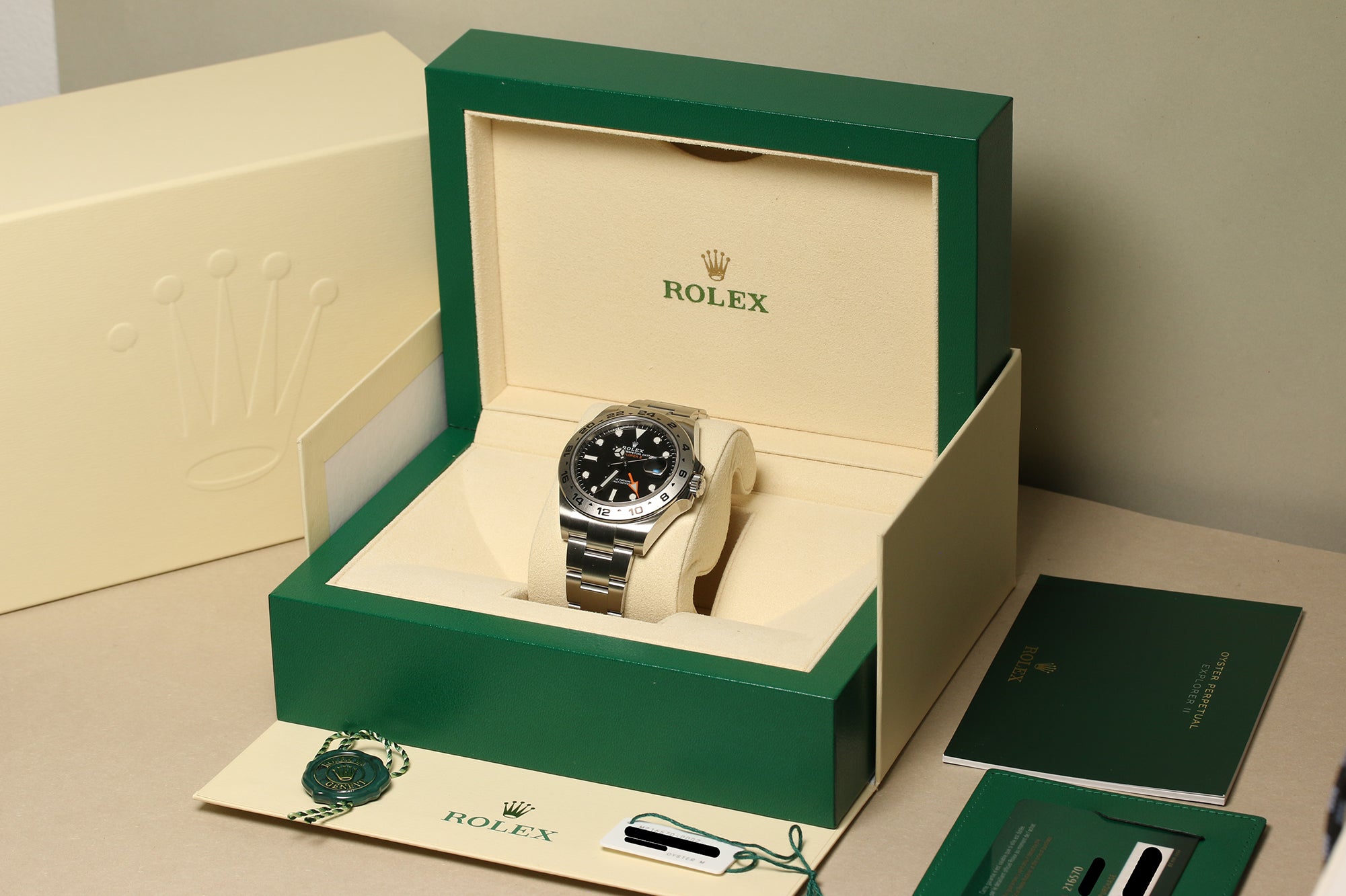 Rolex Explorer II 216570 Stainless Steel Second Hand Watch Collectors 7