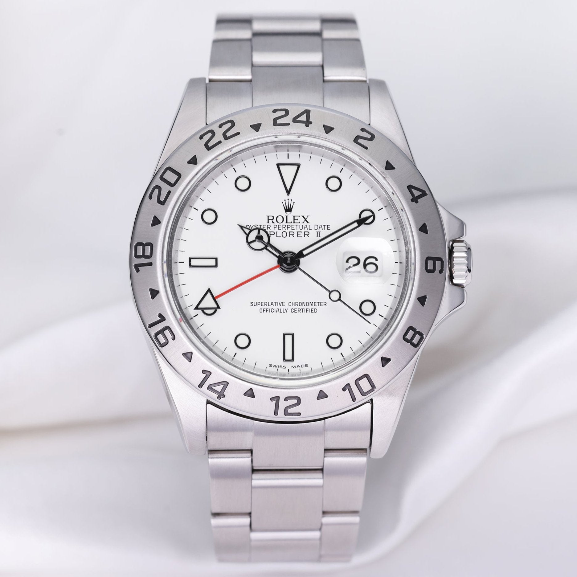 Rolex explorer ii 16570 white Clearance