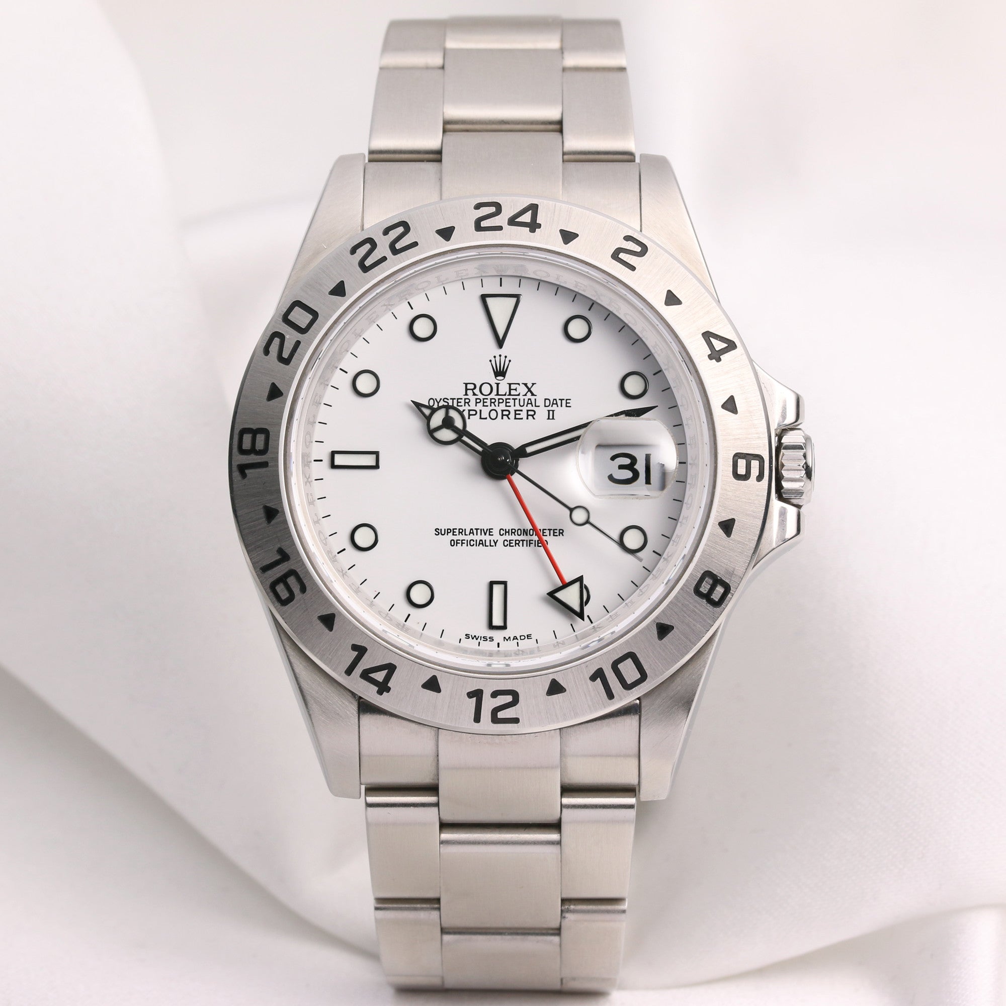 Rolex Explorer Polar White 16570 Stainless Steel Second Hand Watch Collectors 1