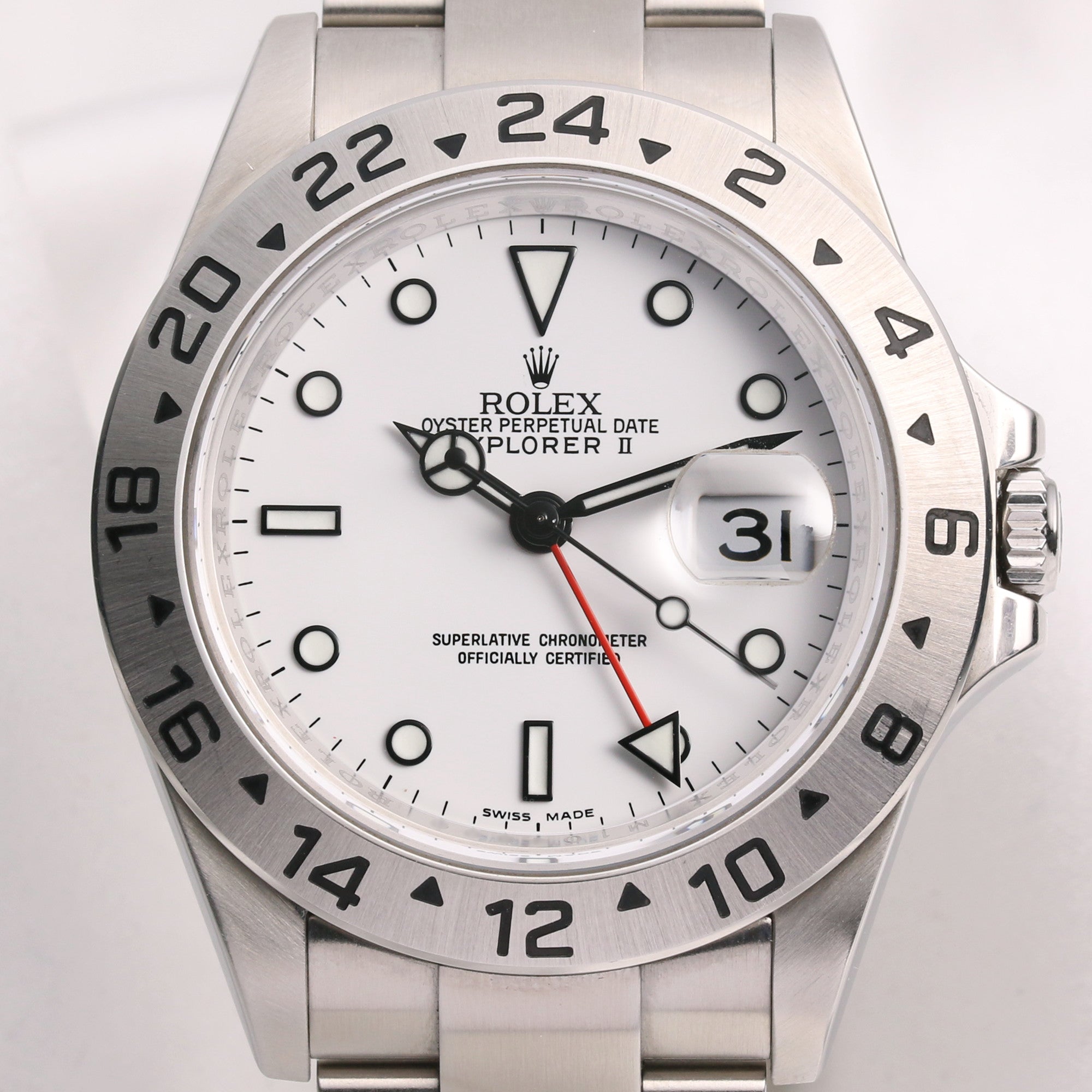 Rolex Explorer Polar White 16570 Stainless Steel Second Hand Watch Collectors 2