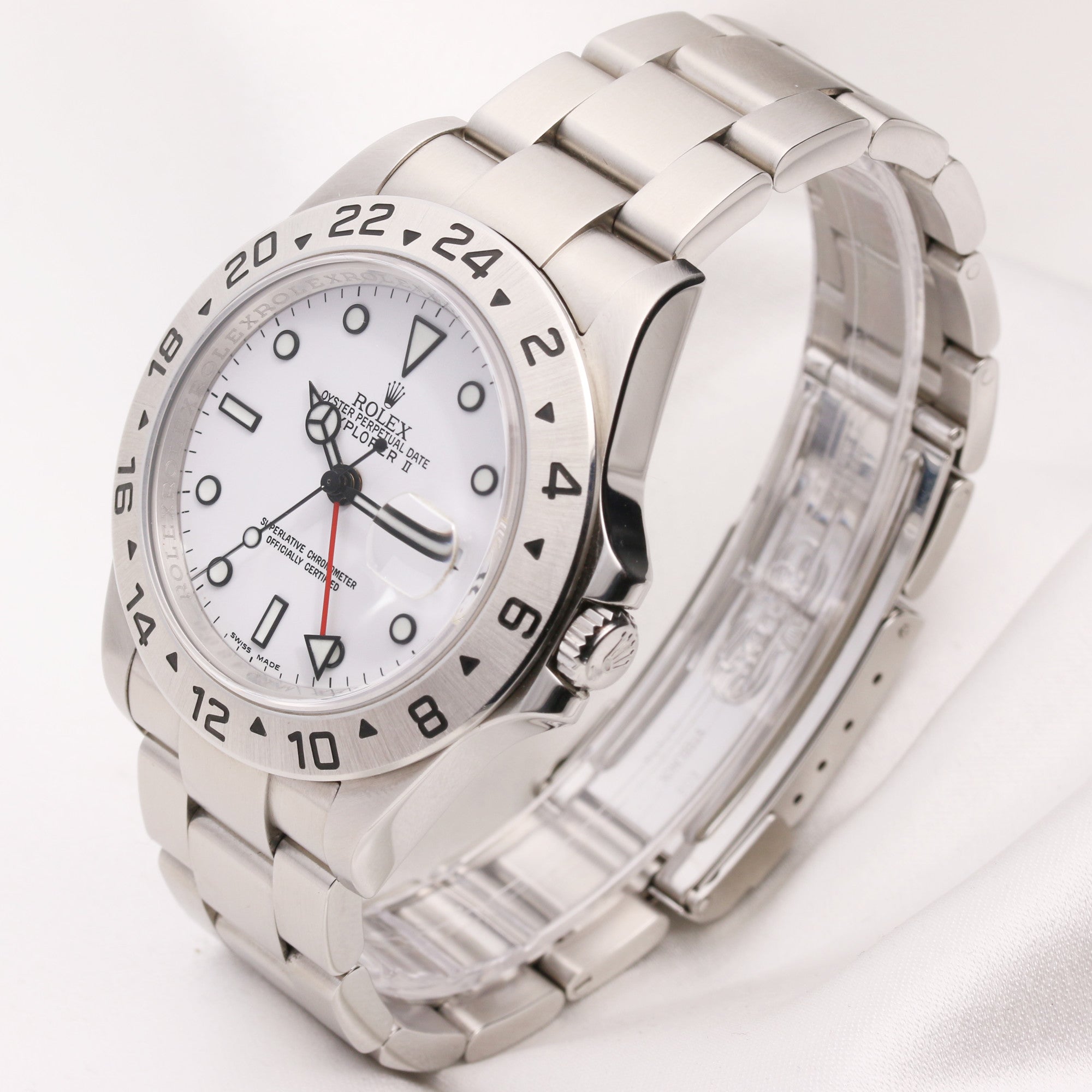 Rolex Explorer Polar White 16570 Stainless Steel Second Hand Watch Collectors 3