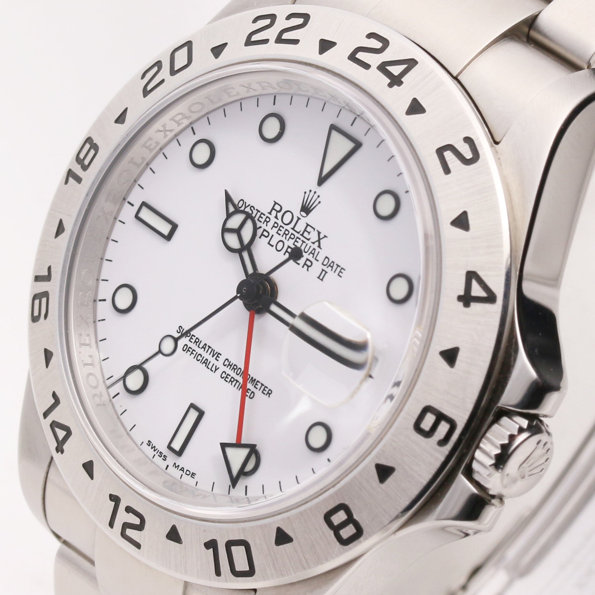 Rolex Explorer Polar White 16570 Stainless Steel Second Hand Watch Collectors 4
