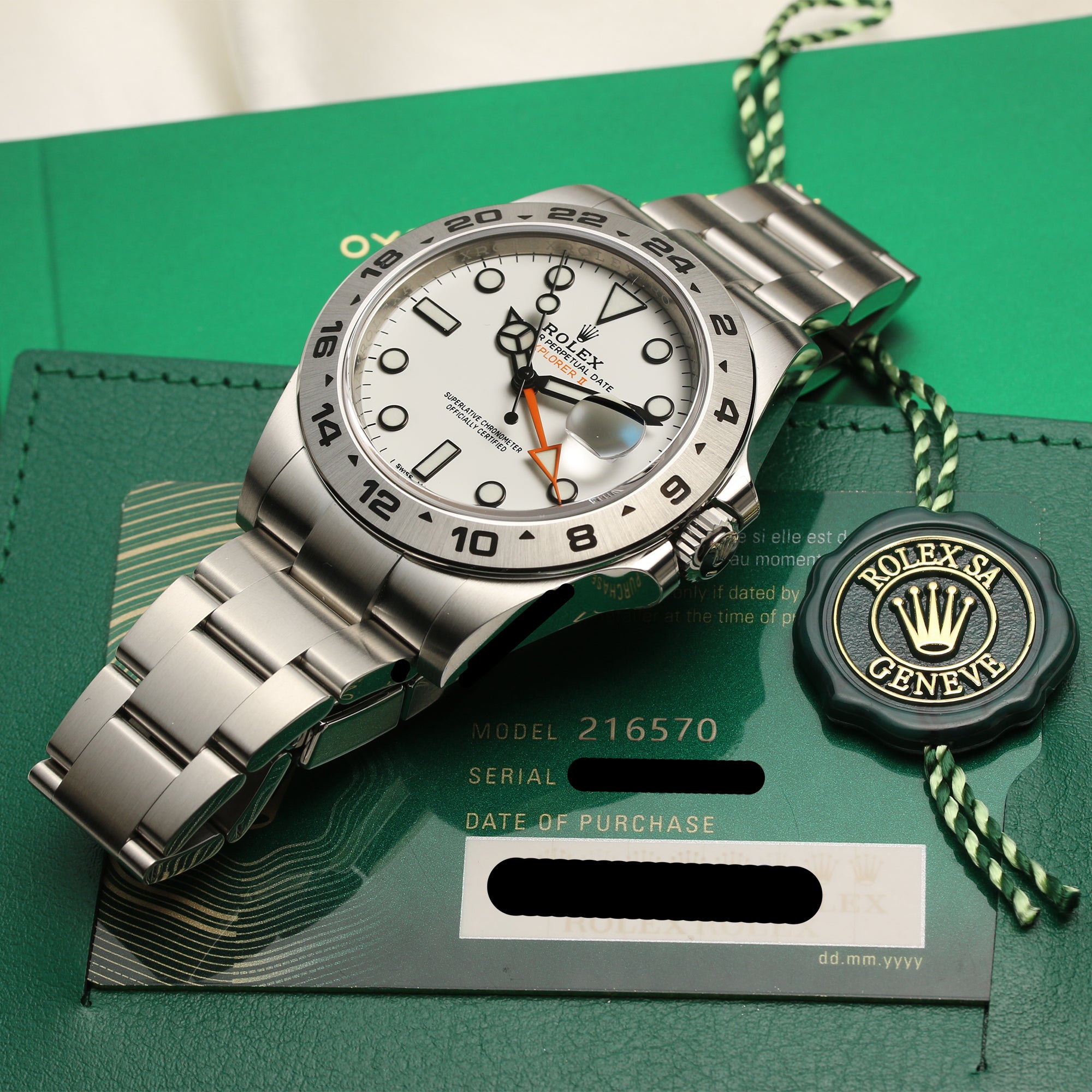 Rolex Explorer Polar White Stainless Steel Second Hand Watch Collectors 9