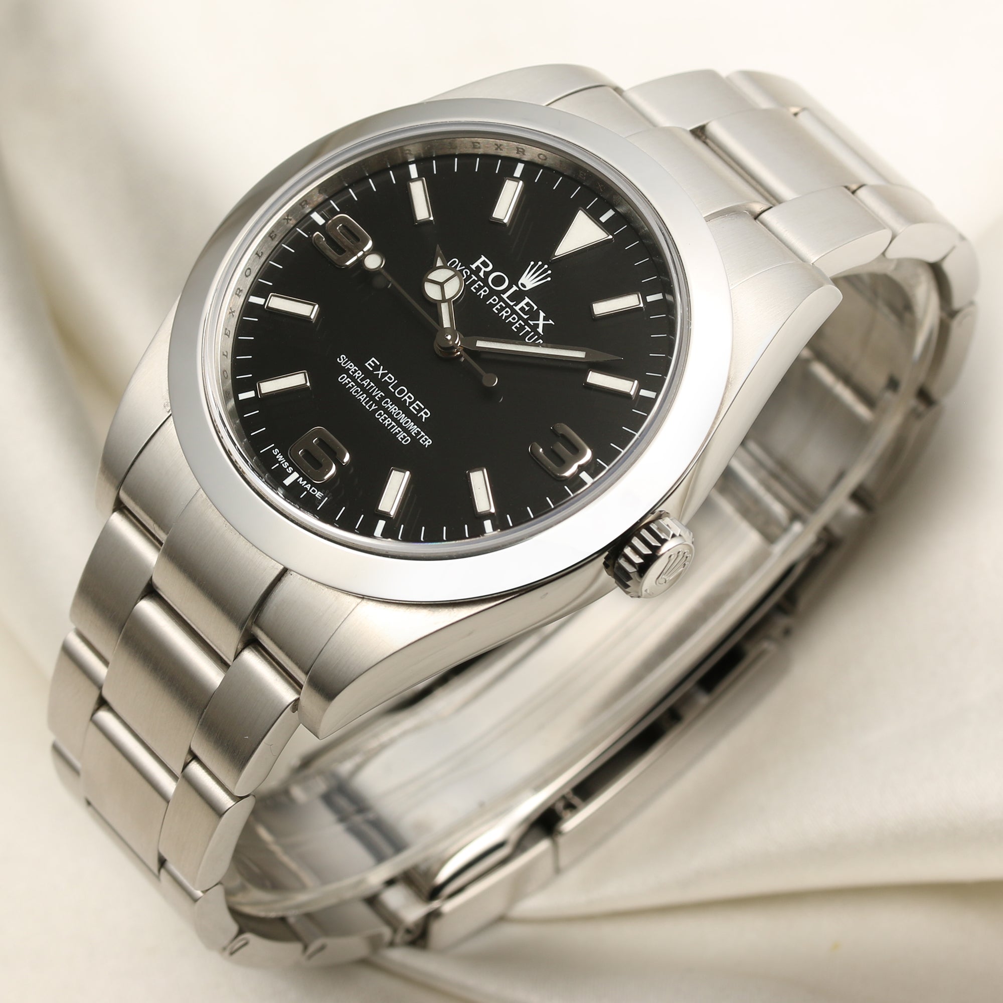 Rolex Explorer Stainless Steel Papers Second Hand Watch Collectors 3