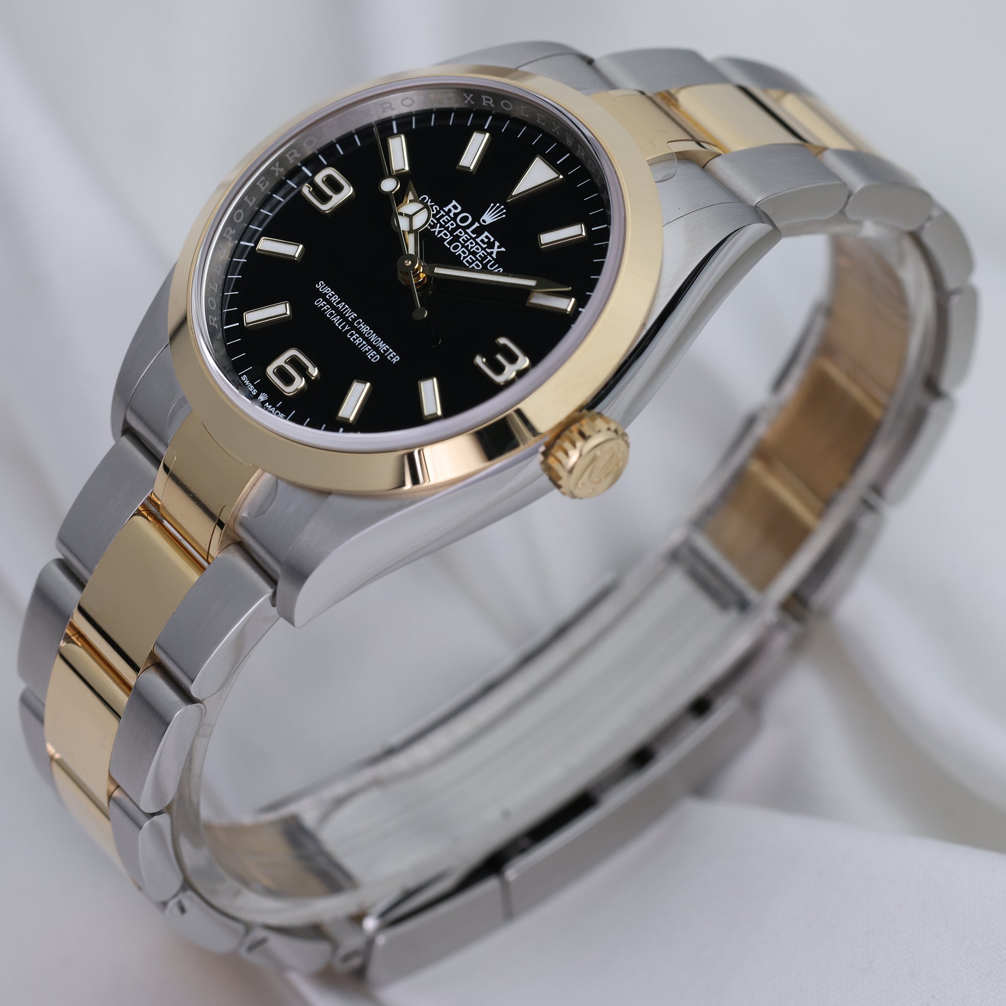 Rolex Explorer Steel & Gold Second Hand Watch Collectors 3