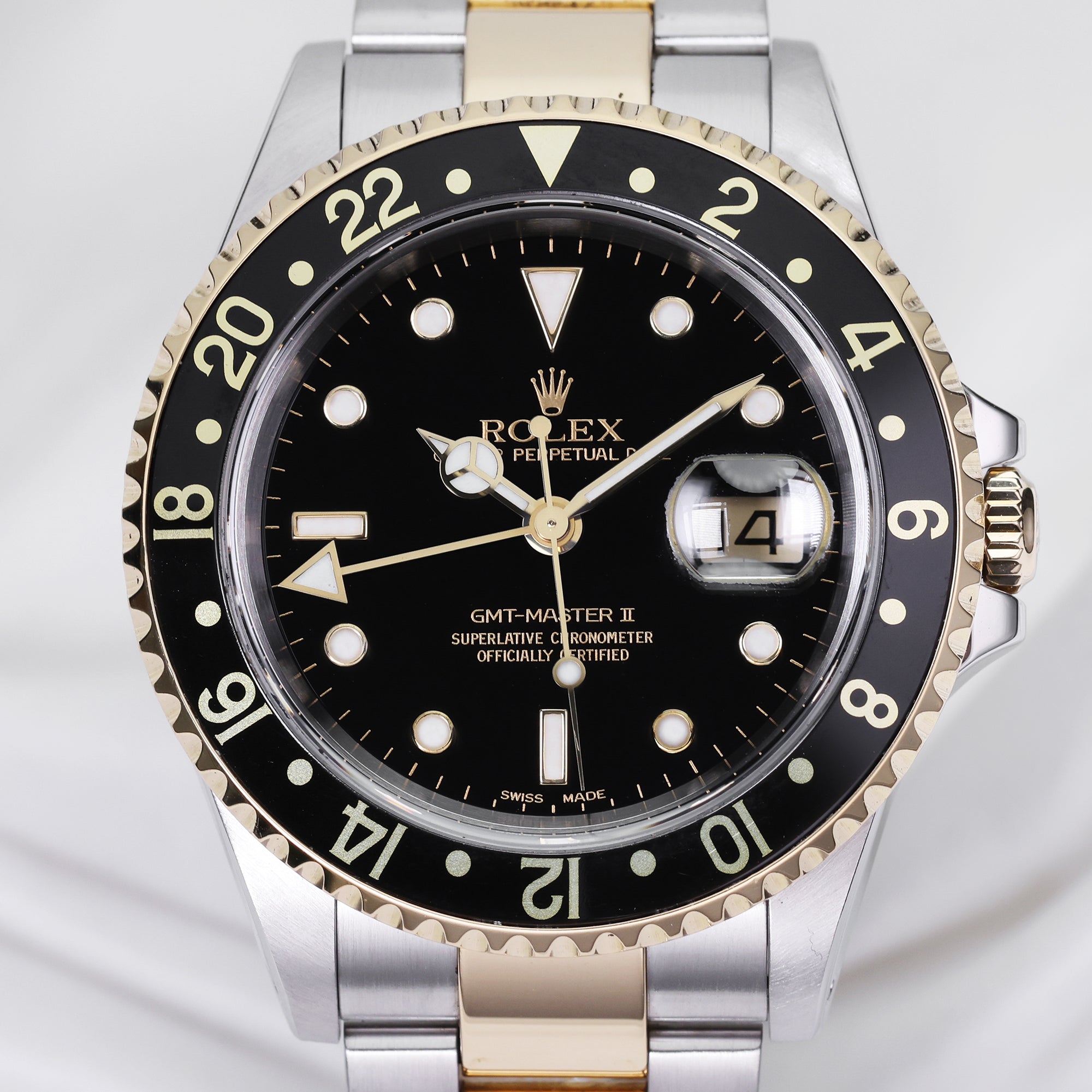Rolex GMT Master 16713 Steel & Gold Second Hand Watch Collectors 2