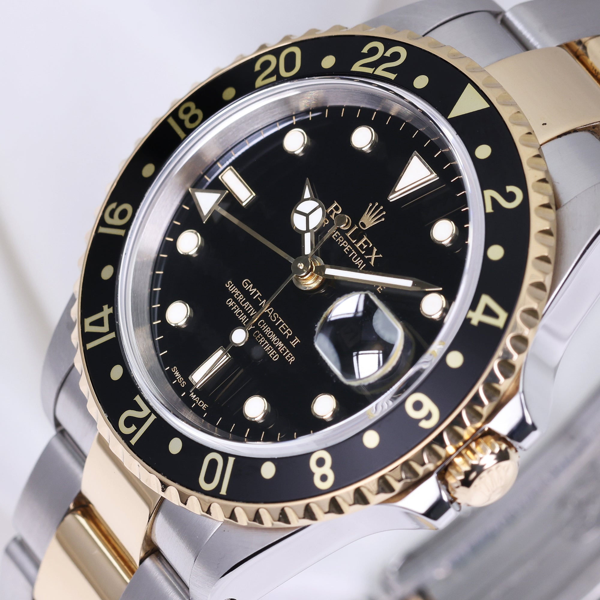Rolex GMT Master 16713 Steel & Gold Second Hand Watch Collectors 4