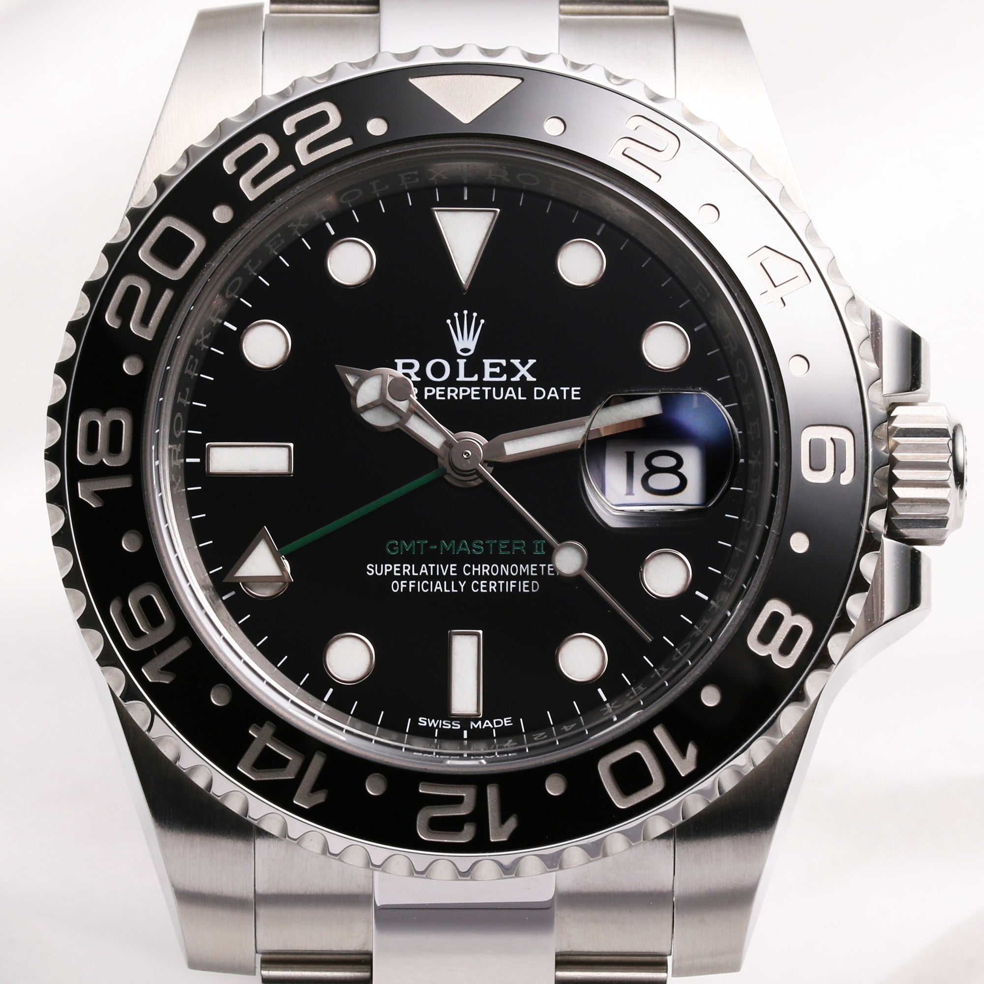 Rolex GMT-Master II 116710LN Stainless Steel Full Set Second Hand Watchcollectors (2)