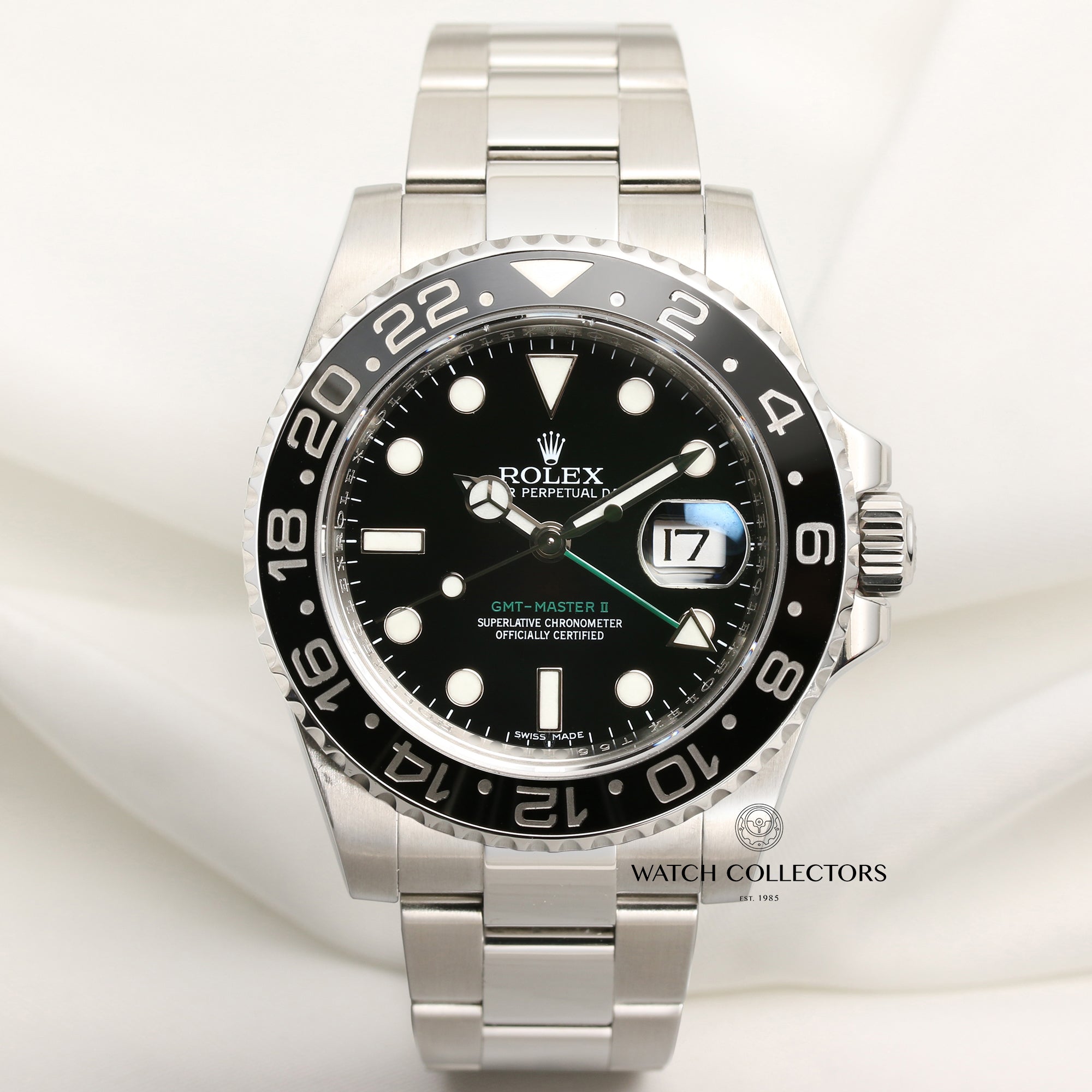 Rolex GMT-Master II 116710LN Stainless Steel Second Hand Watch Collectors 1