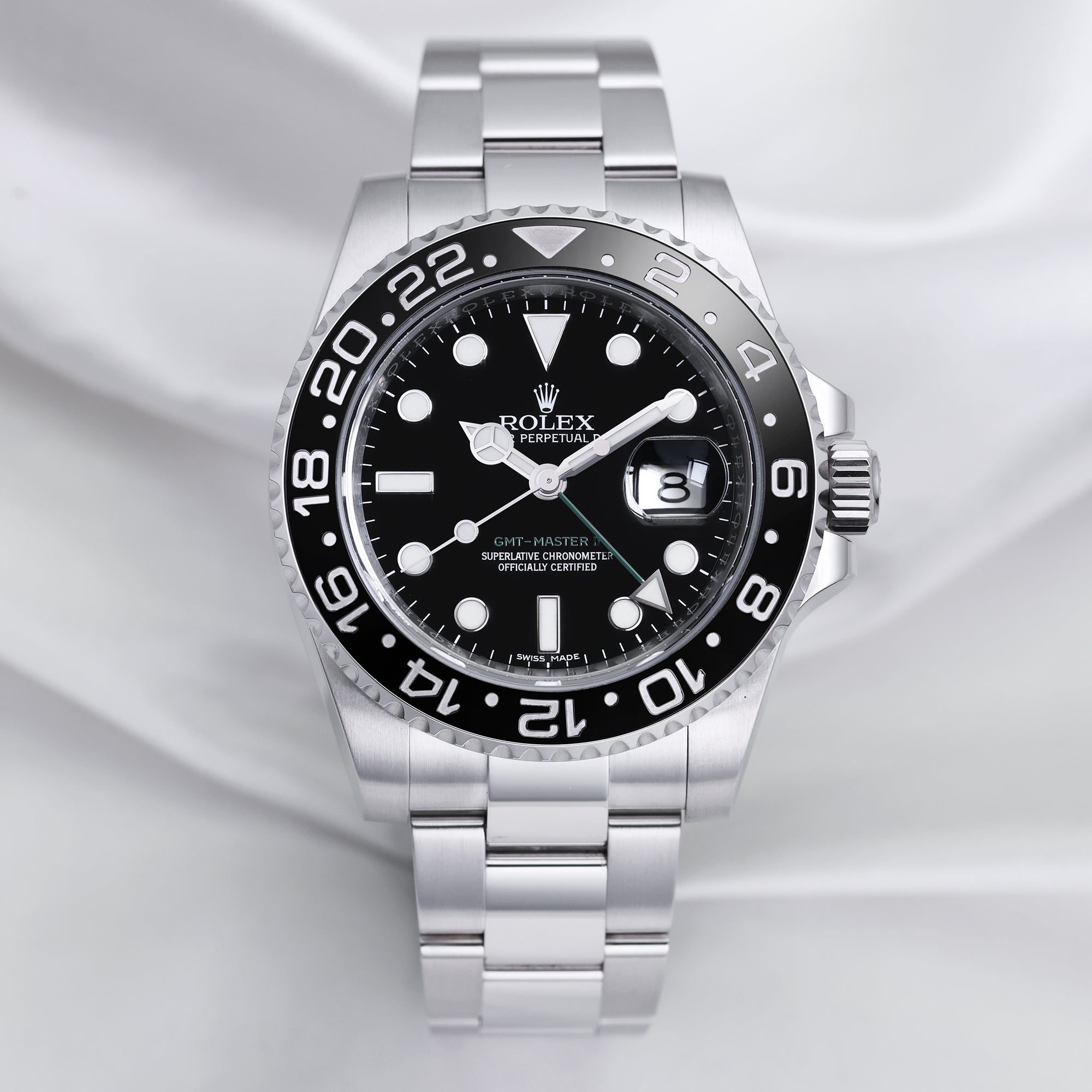 Rolex GMT-Master II 116710LN Stainless Steel Second Hand Watch Collectors 1