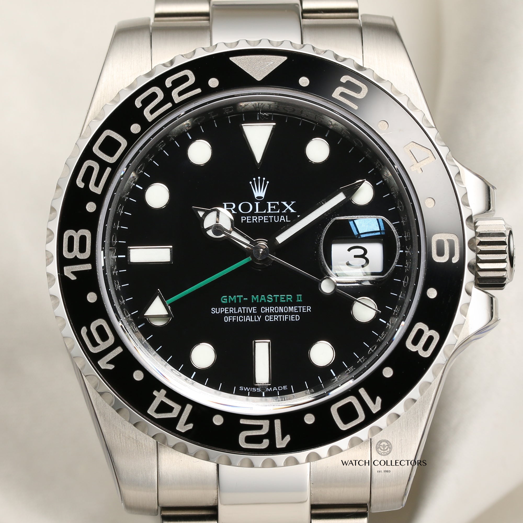 Rolex GMT-Master II 116710LN Stainless Steel Second Hand Watch Collectors 2
