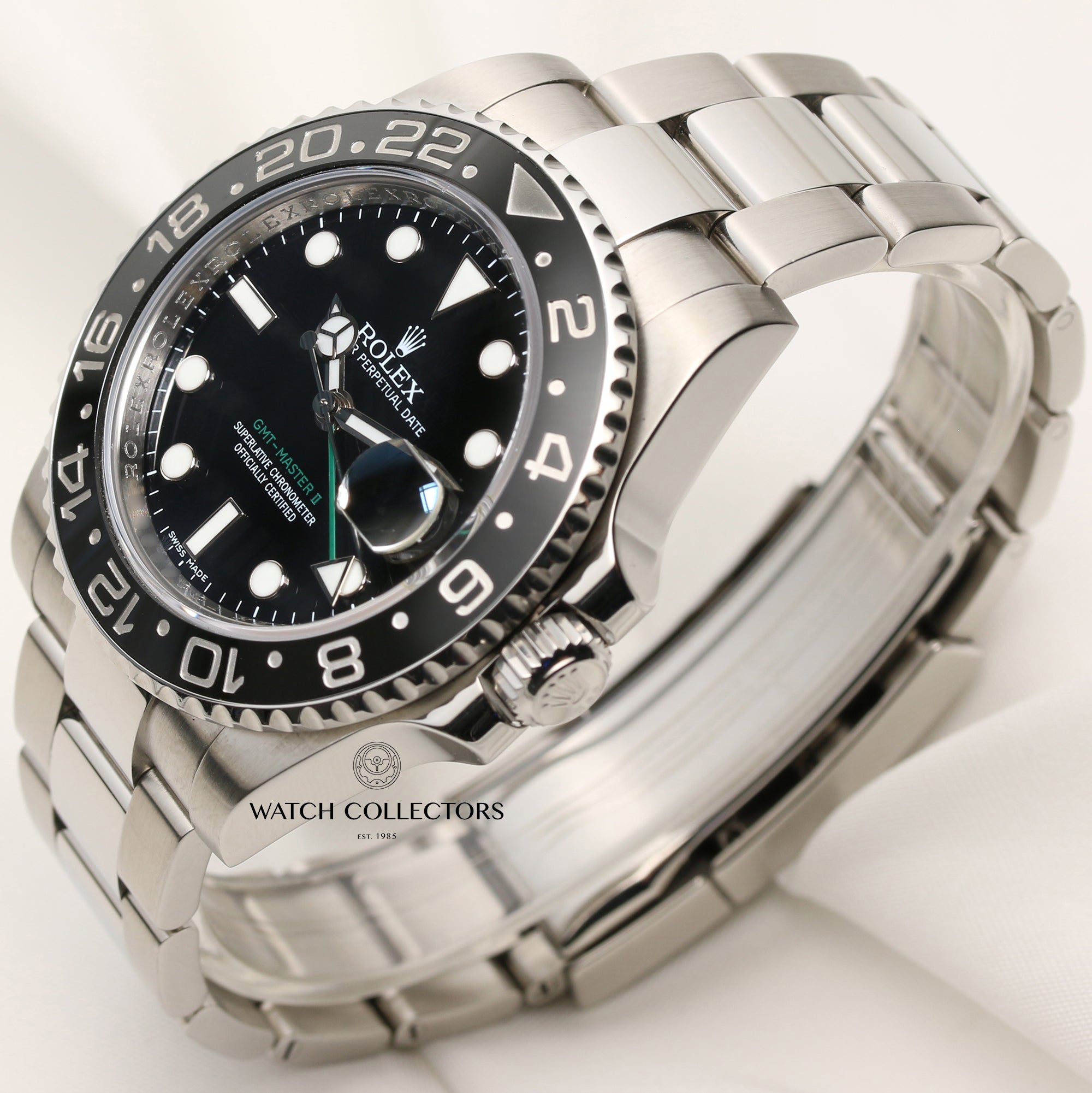 Rolex GMT-Master II 116710LN Stainless Steel Second Hand Watch Collectors 3