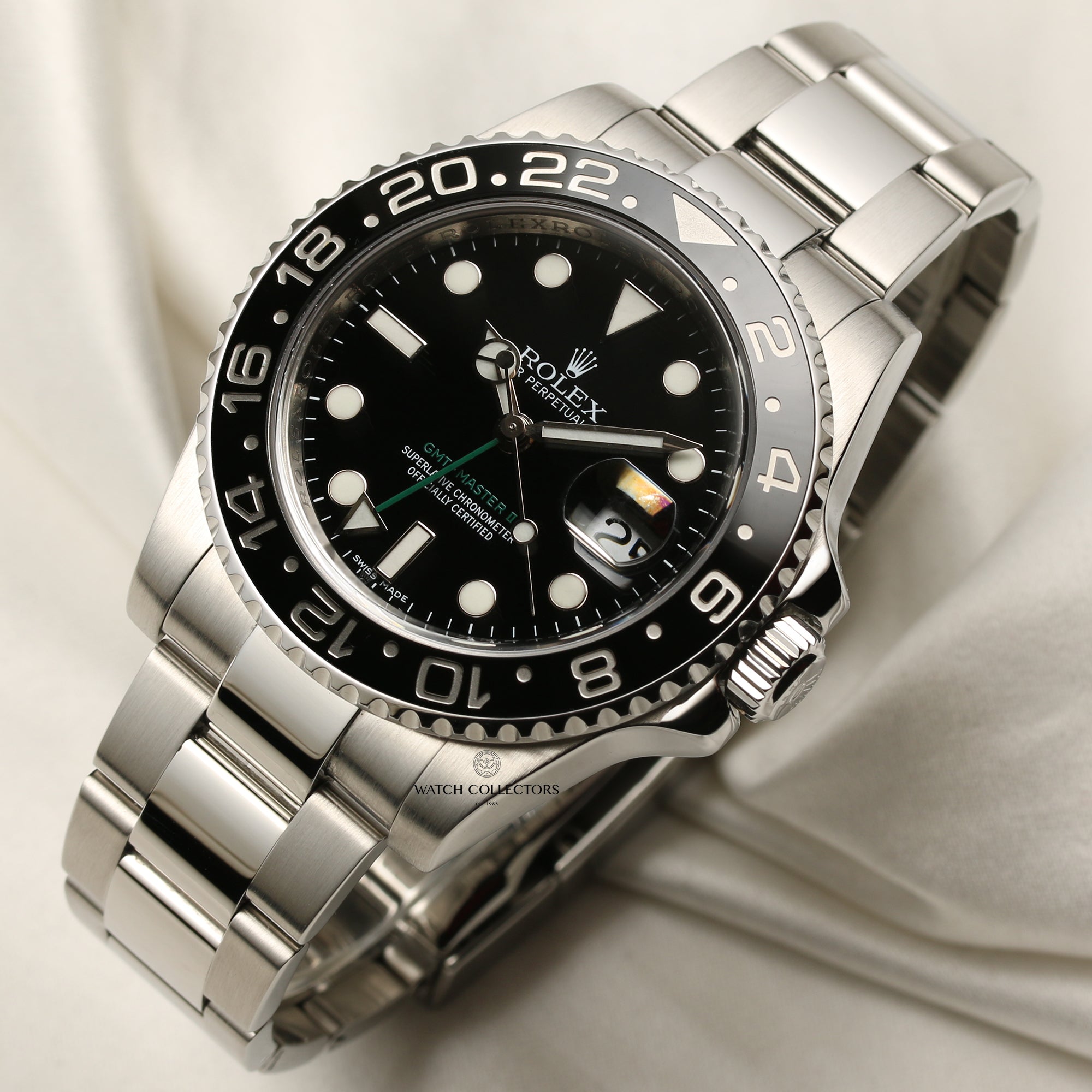 Rolex GMT-Master II 116710LN Stainless Steel Second Hand Watch Collectors 3