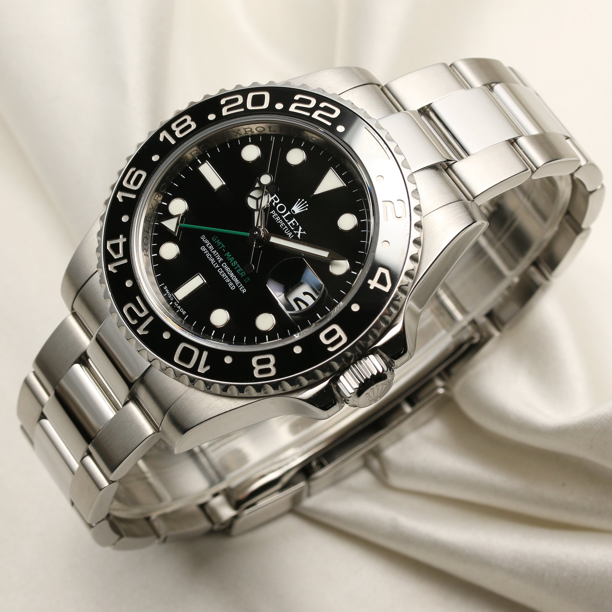 Rolex GMT-Master II 116710LN Stainless Steel Second Hand Watch Collectors 3