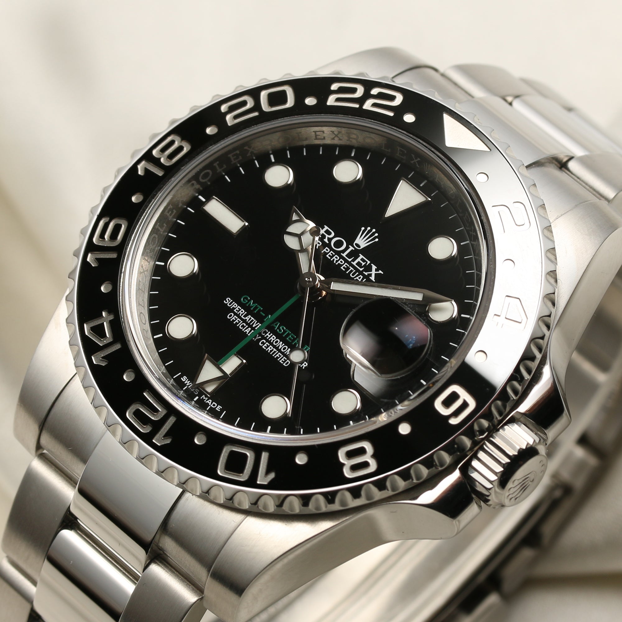 Rolex GMT-Master II 116710LN Stainless Steel Second Hand Watch Collectors 4